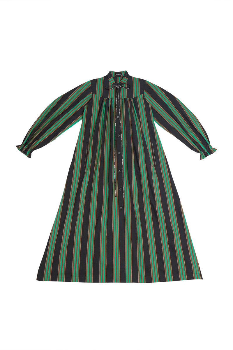 black and green striped dress Forest Green Stripe Cap Sleeve Mini Dress - All Dresses