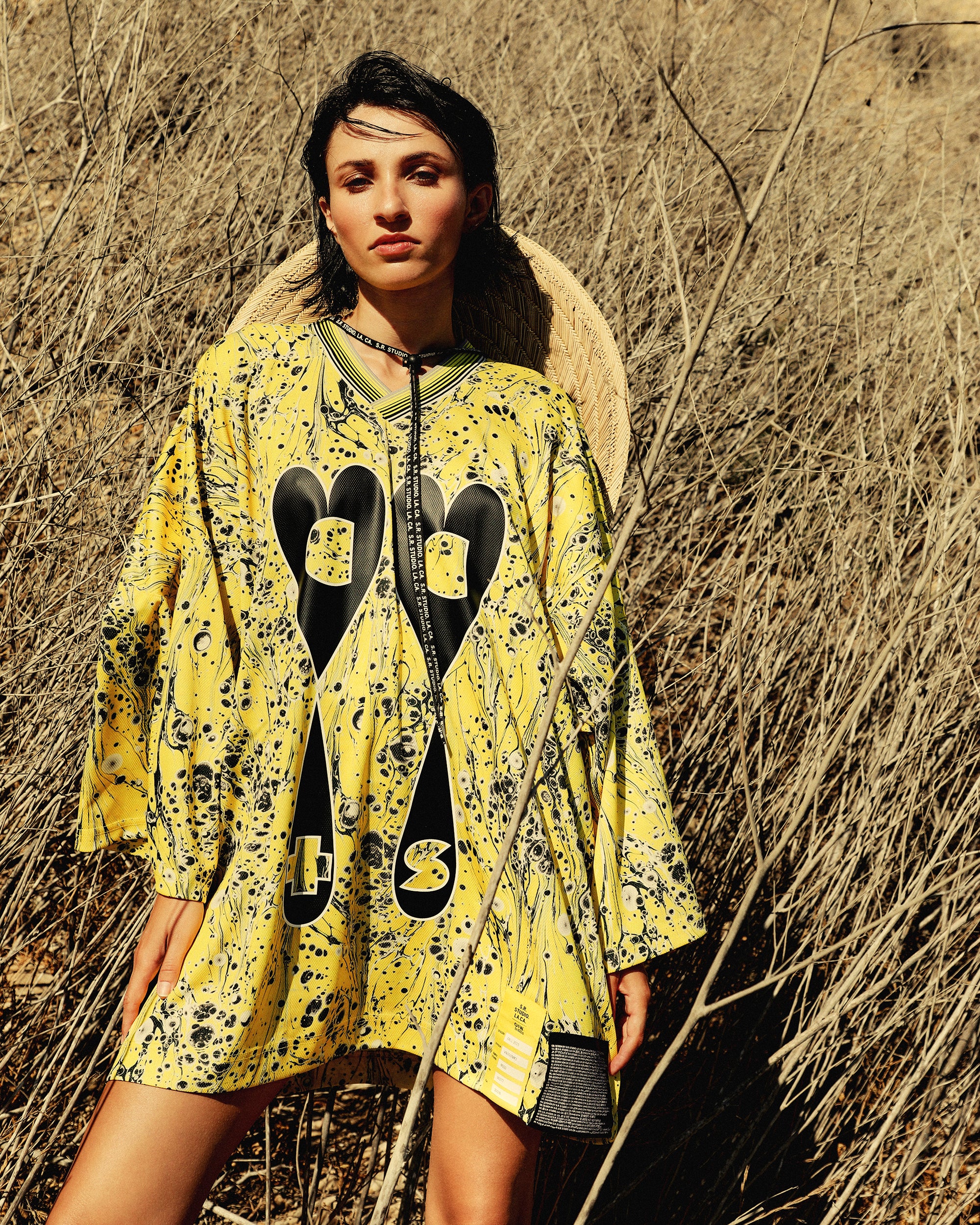 MARBLED OVERSIZED HOCKEY JERSEY