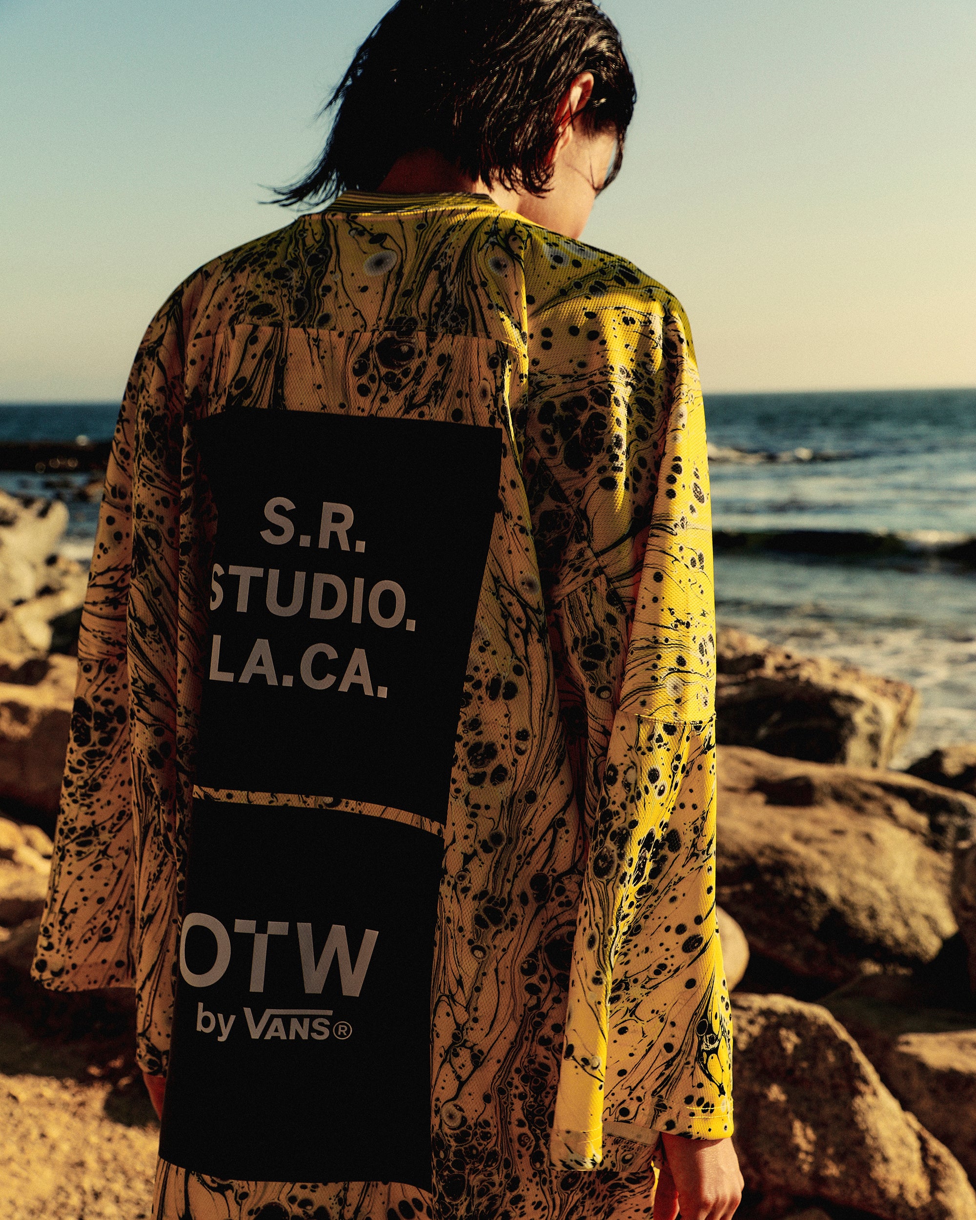 MARBLED OVERSIZED HOCKEY JERSEY