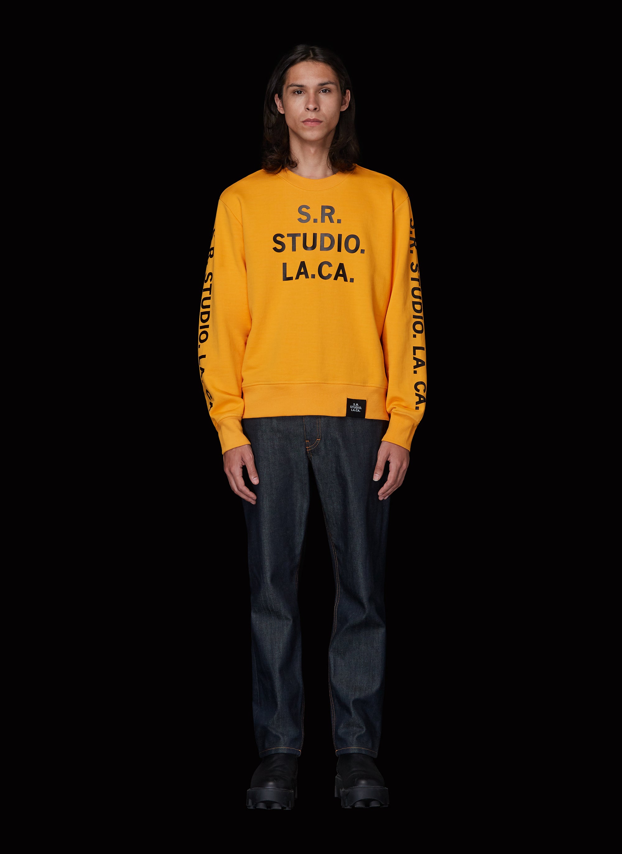 CREWNECK SWEATSHIRT WITH S.R.S. LOGO/VAMPIRE SUNRISE