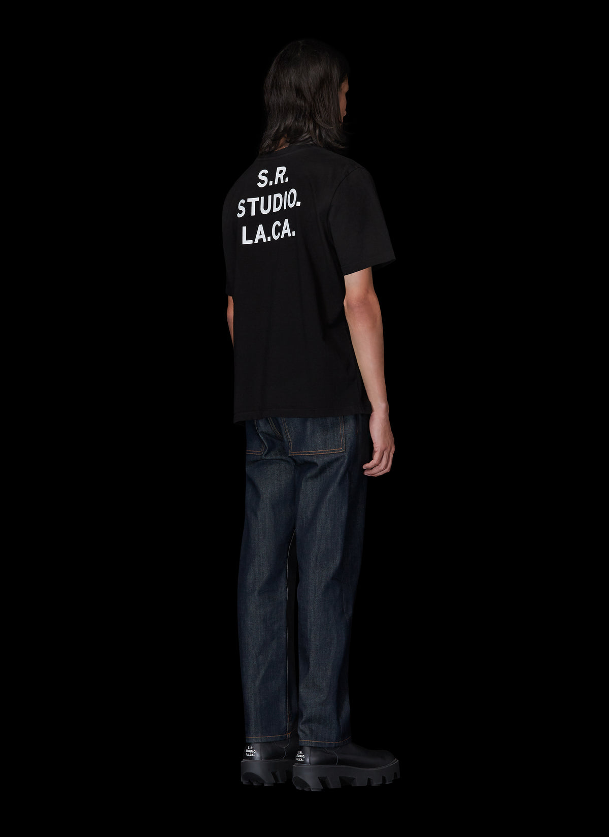 ED. 50 BASIC T-SHIRT WITH DOUBLE VERTICAL FLAG CANDLE AND S.R.S. LOGO