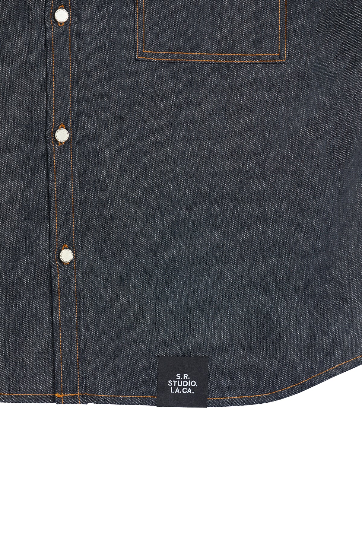 MEN'S OVERSIZED LONG SLEEVE BUTTON DOWN SHIRT WITH CONTRAST STITCHING