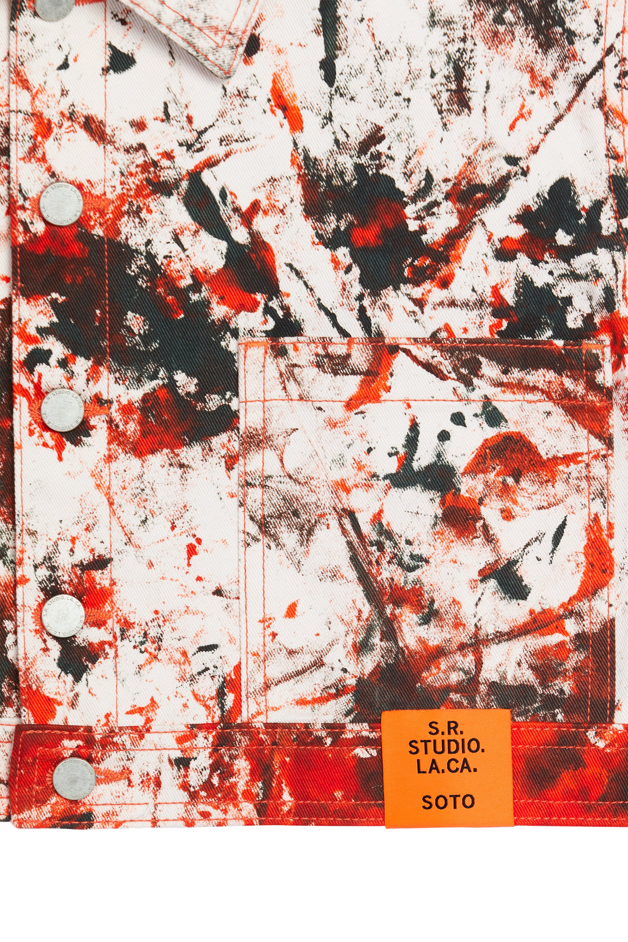 HAND-DYED SOTO CROPPED JEAN JACKET