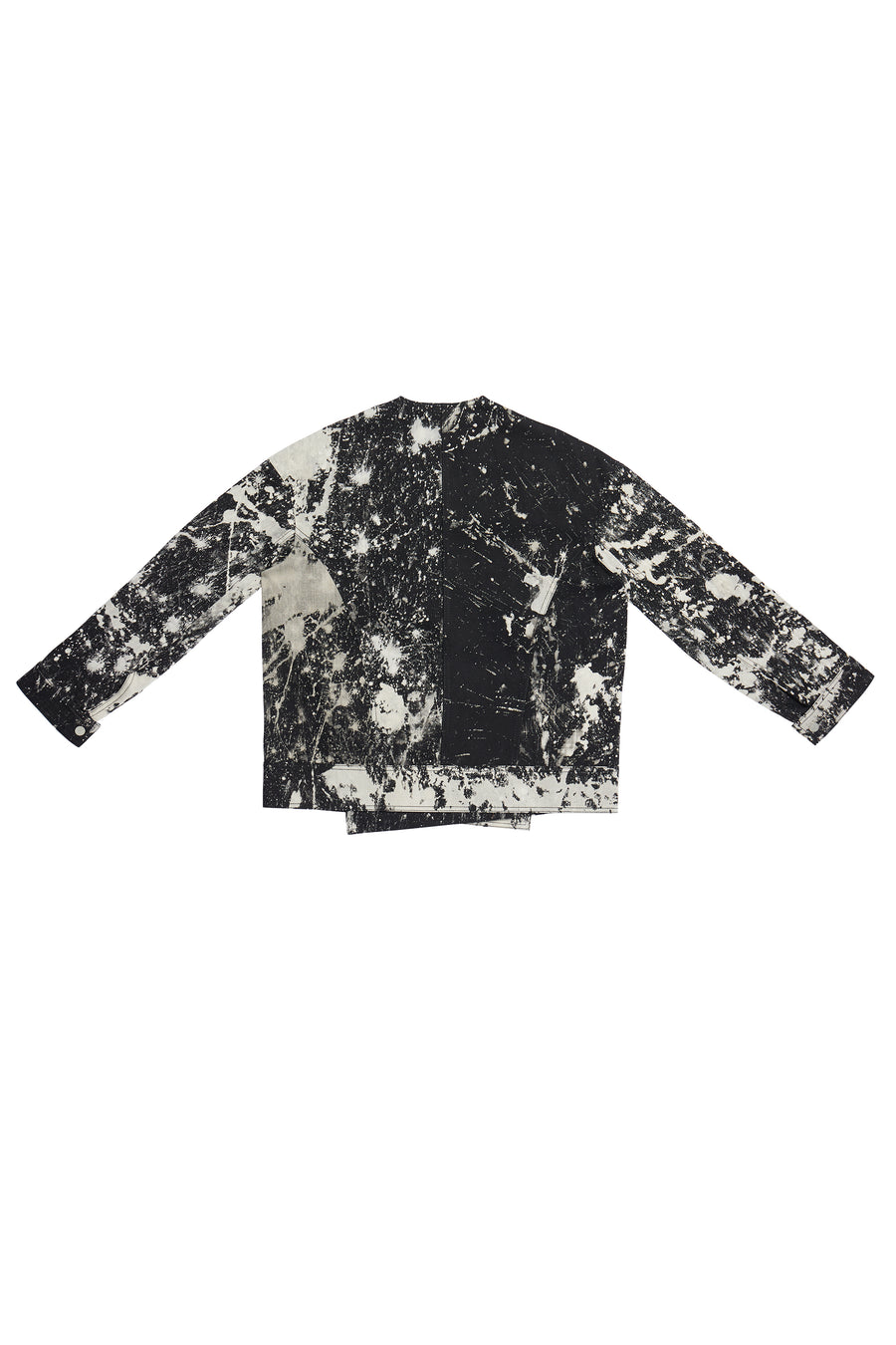 S.R. STUDIO. LA. CA. Black SOTO Hand-Bleached Multi Rib Pullover