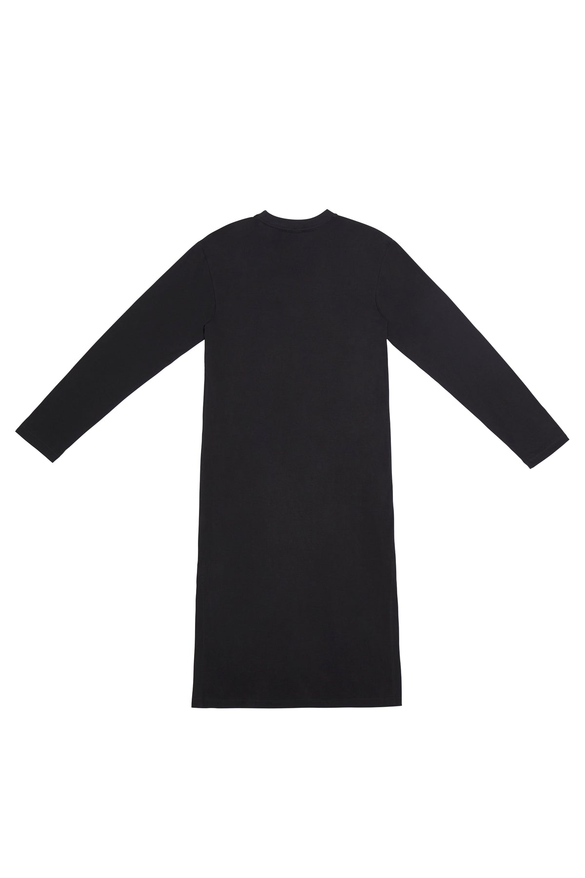 ED.50 CREWNECK LONG SLEEVE DRESS WITH BALANCE STACK OF POTTERY AND KNIFE