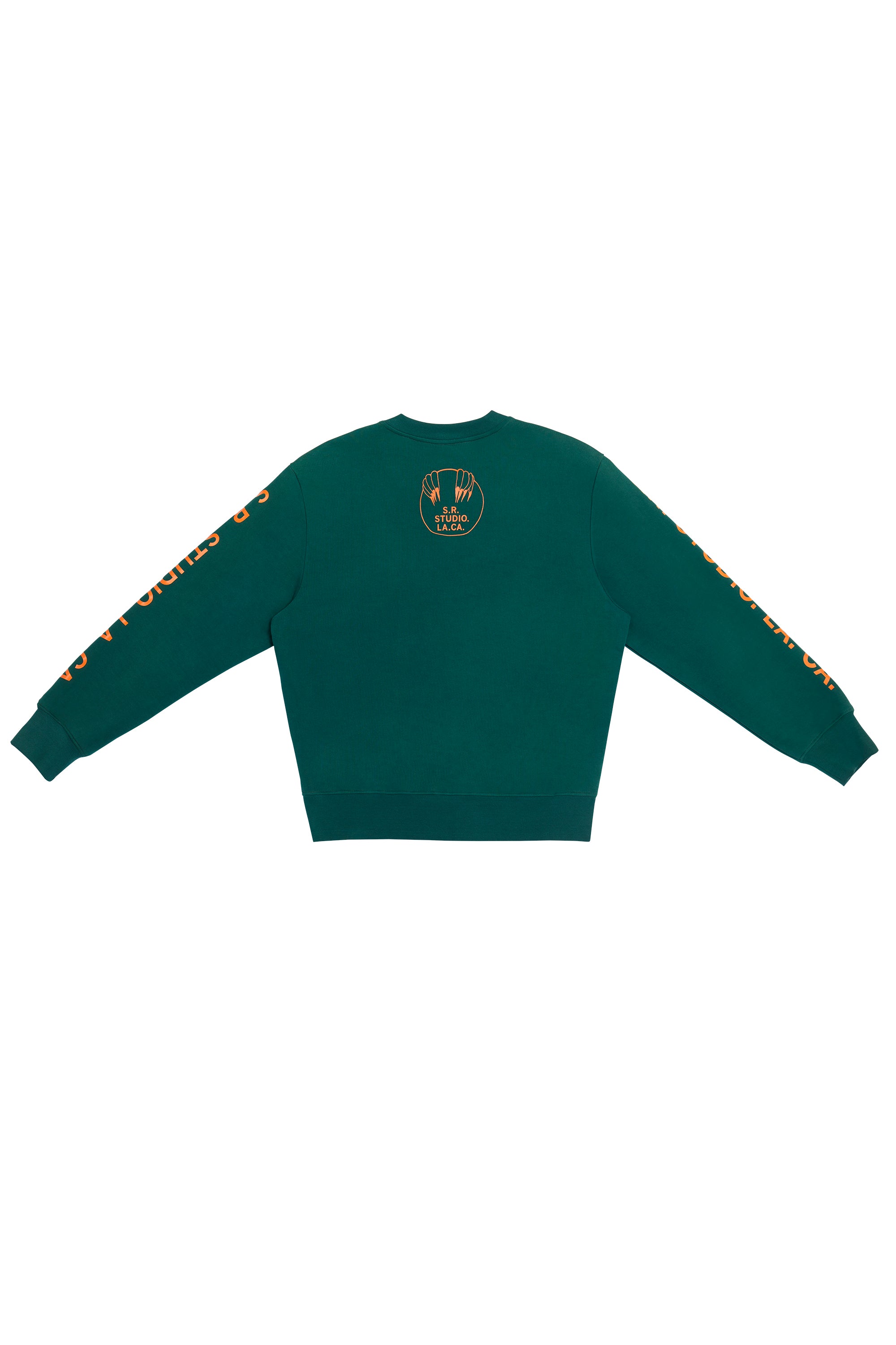 CREWNECK SWEATSHIRT WITH S.R.S. AND VAMPIRE SUNRISE LOGO