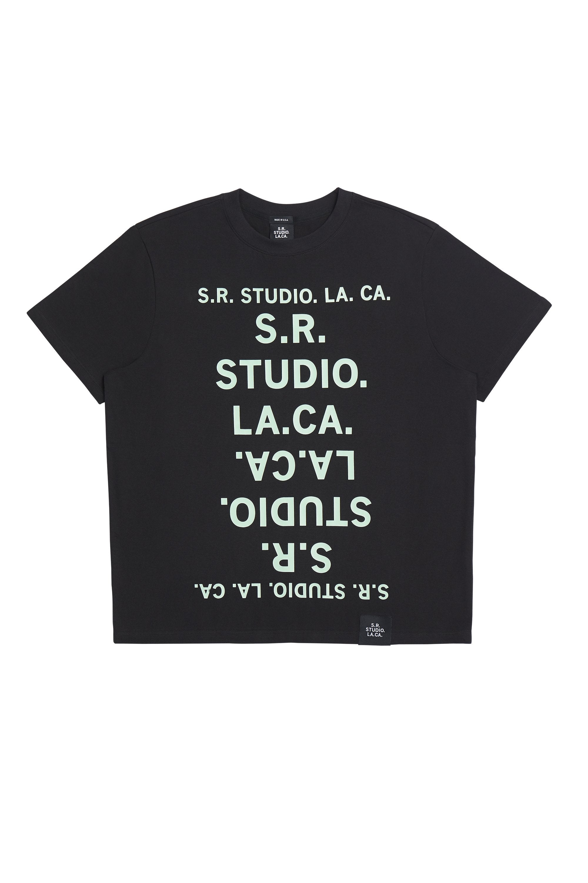 BASIC T-SHIRT WITH S.R.S. DOUBLE LOGO