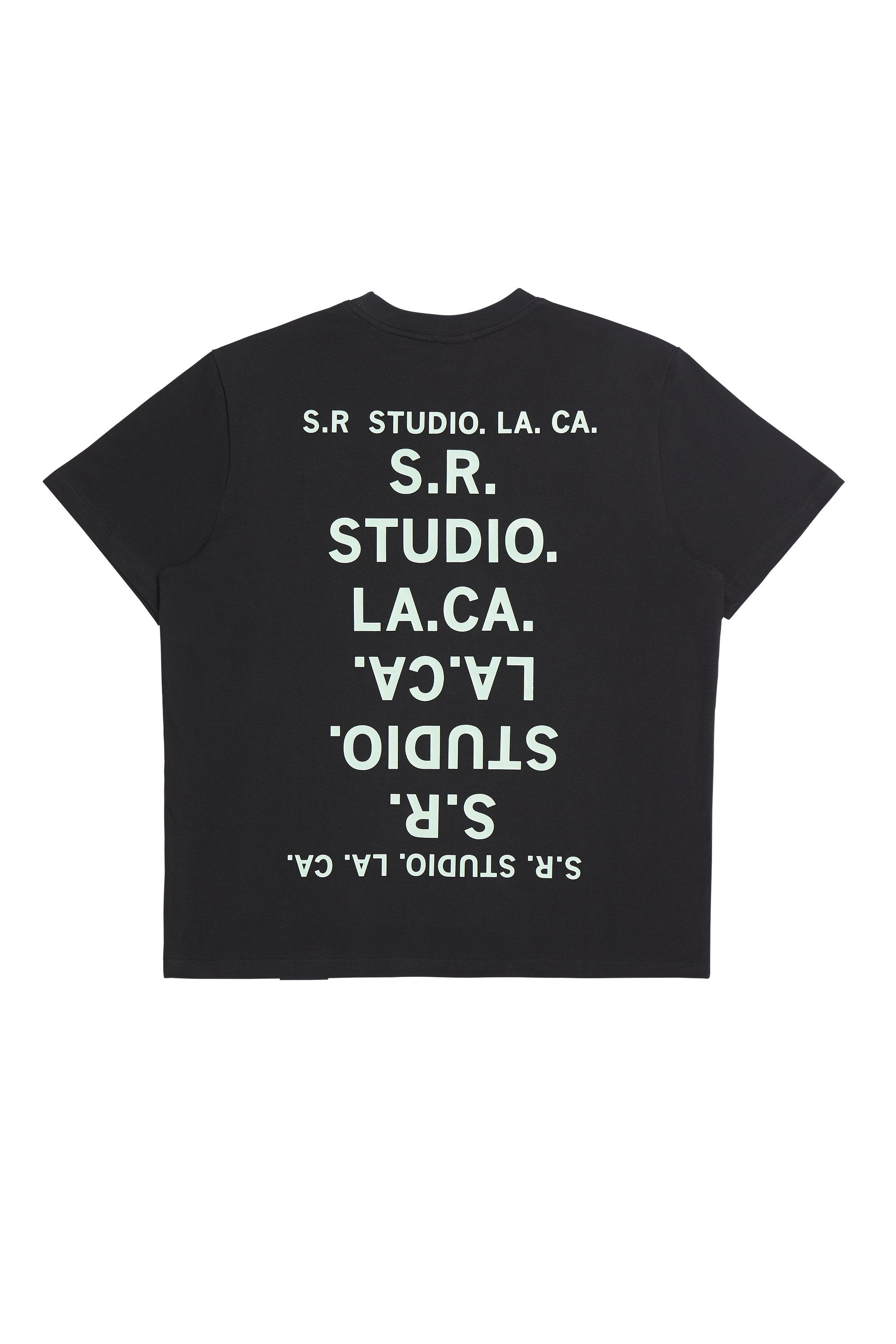 BASIC T-SHIRT WITH S.R.S. DOUBLE LOGO
