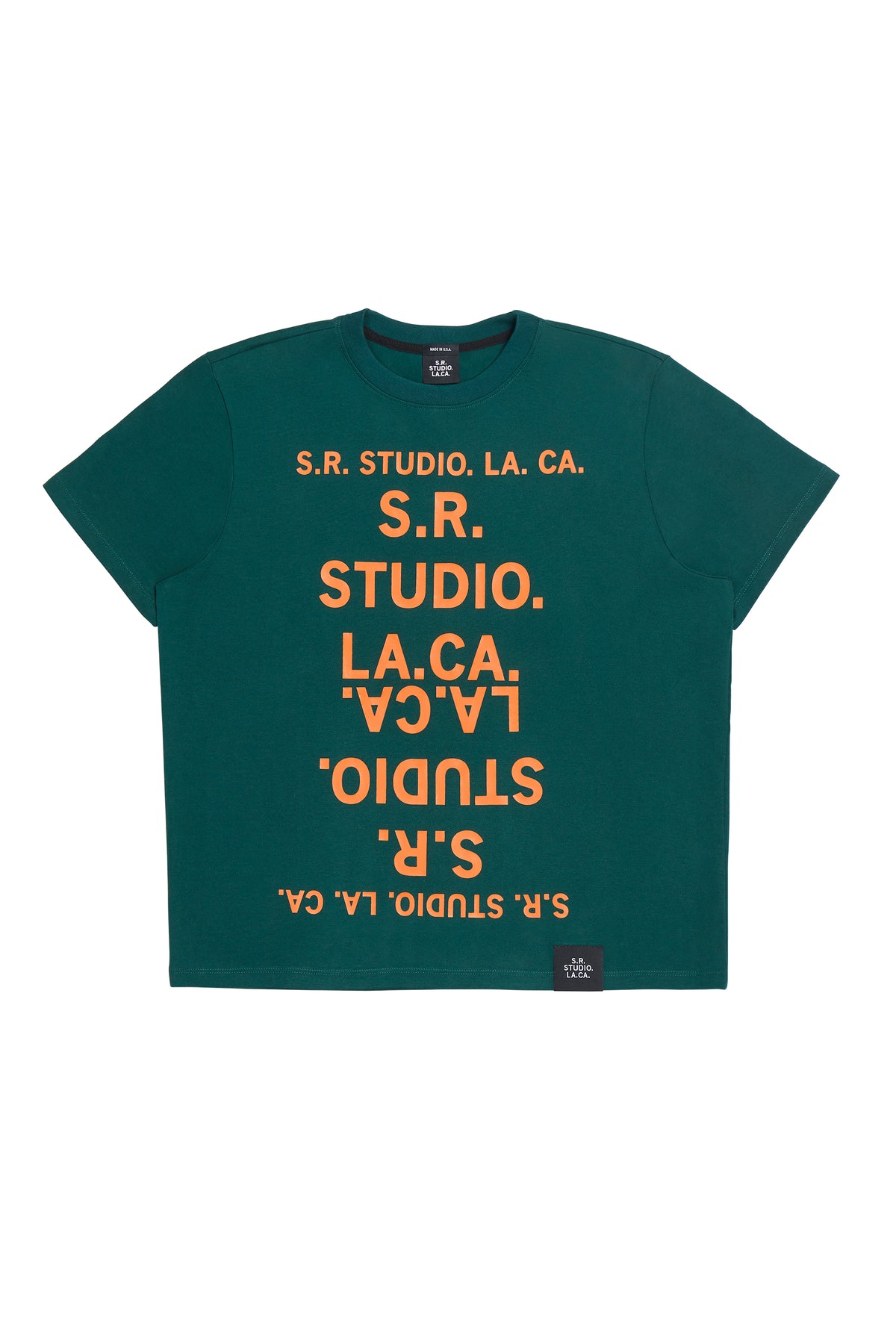 BASIC T-SHIRT WITH S.R.S. DOUBLE LOGO