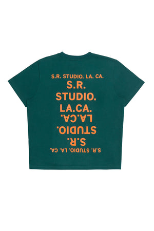 BASIC T-SHIRT WITH S.R.S. DOUBLE LOGO