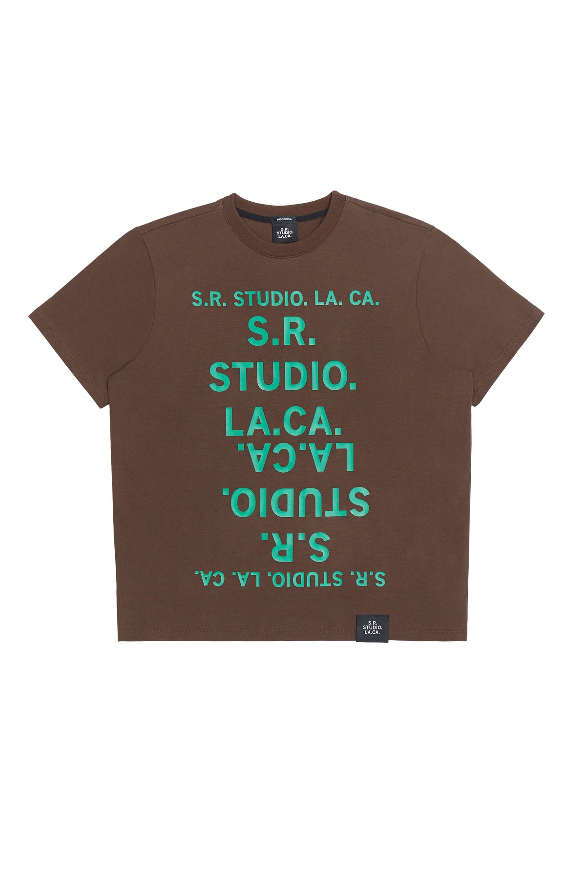 BASIC T-SHIRT WITH S.R.S. DOUBLE LOGO