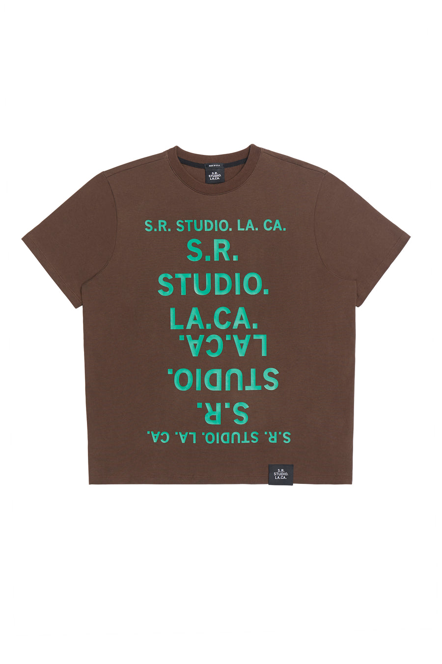 BASIC T-SHIRT WITH S.R.S. DOUBLE LOGO