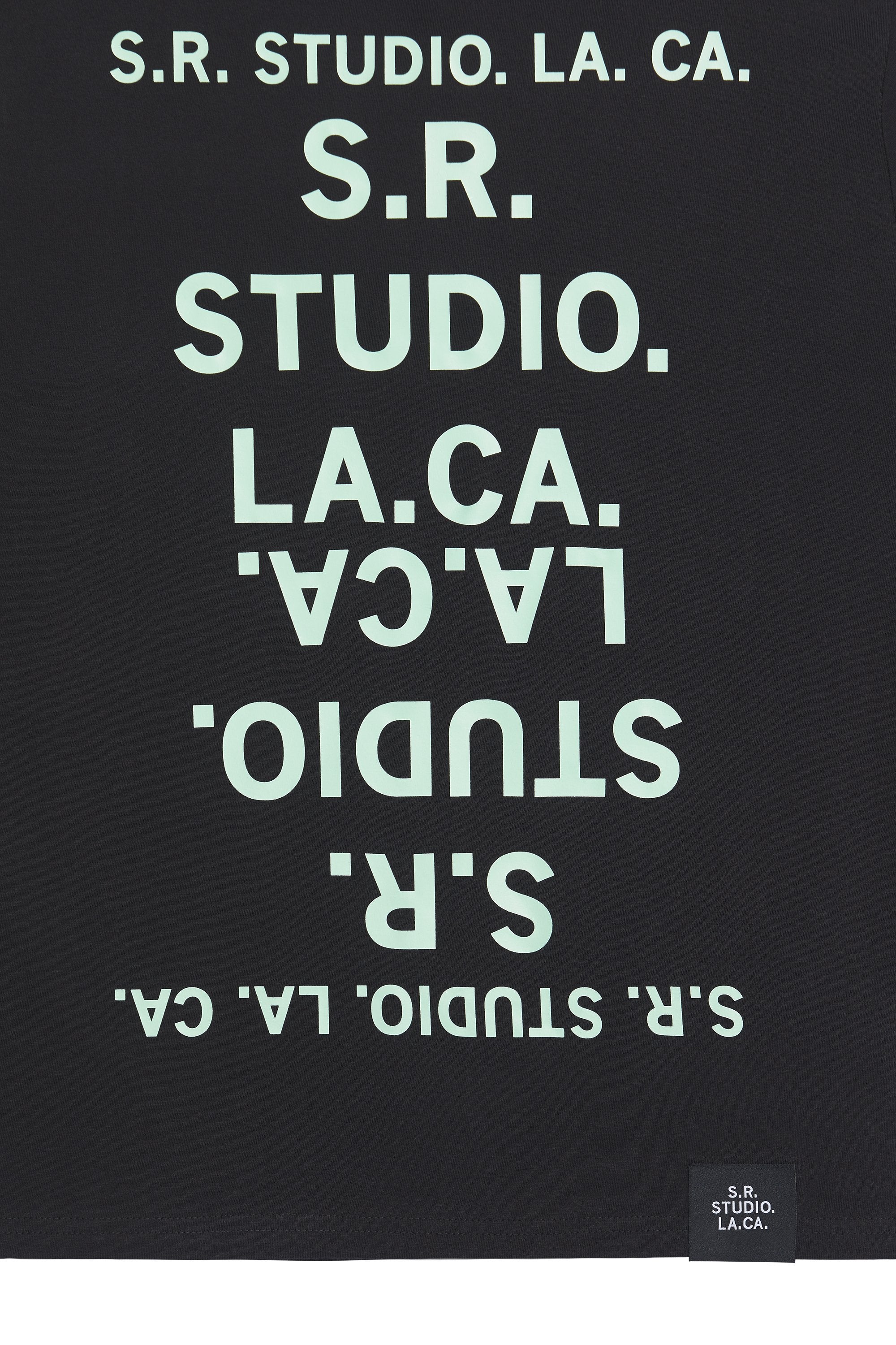 BASIC LONG SLEEVE T-SHIRT WITH S.R.S. DOUBLE LOGO