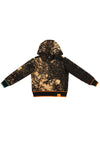 HAND-BLEACHED SOTO SLANTED PULLOVER HOODIE WITH MULTI RIB
