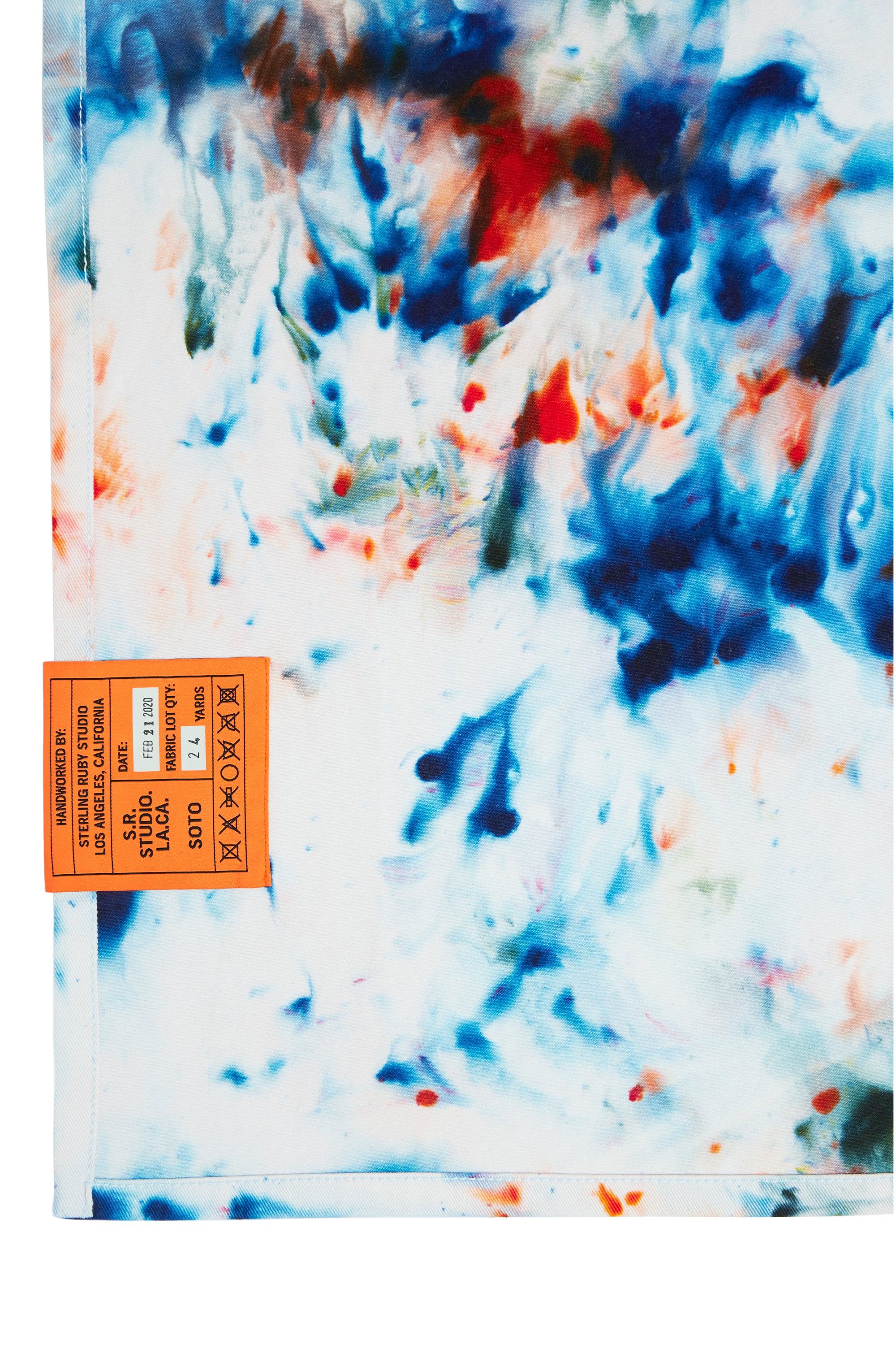 HAND-DYED T.R.B. SOTO PONCHO S.R. STUDIO. LA. CA. BY STERLING RUBY