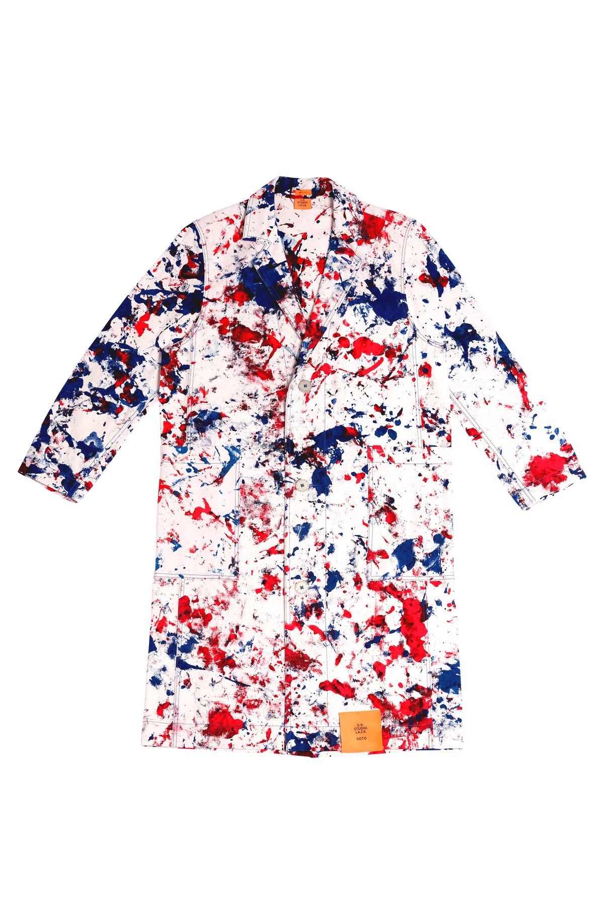 MEN'S HAND-DYED W.R.B. SOTO LONG TRENCH COAT