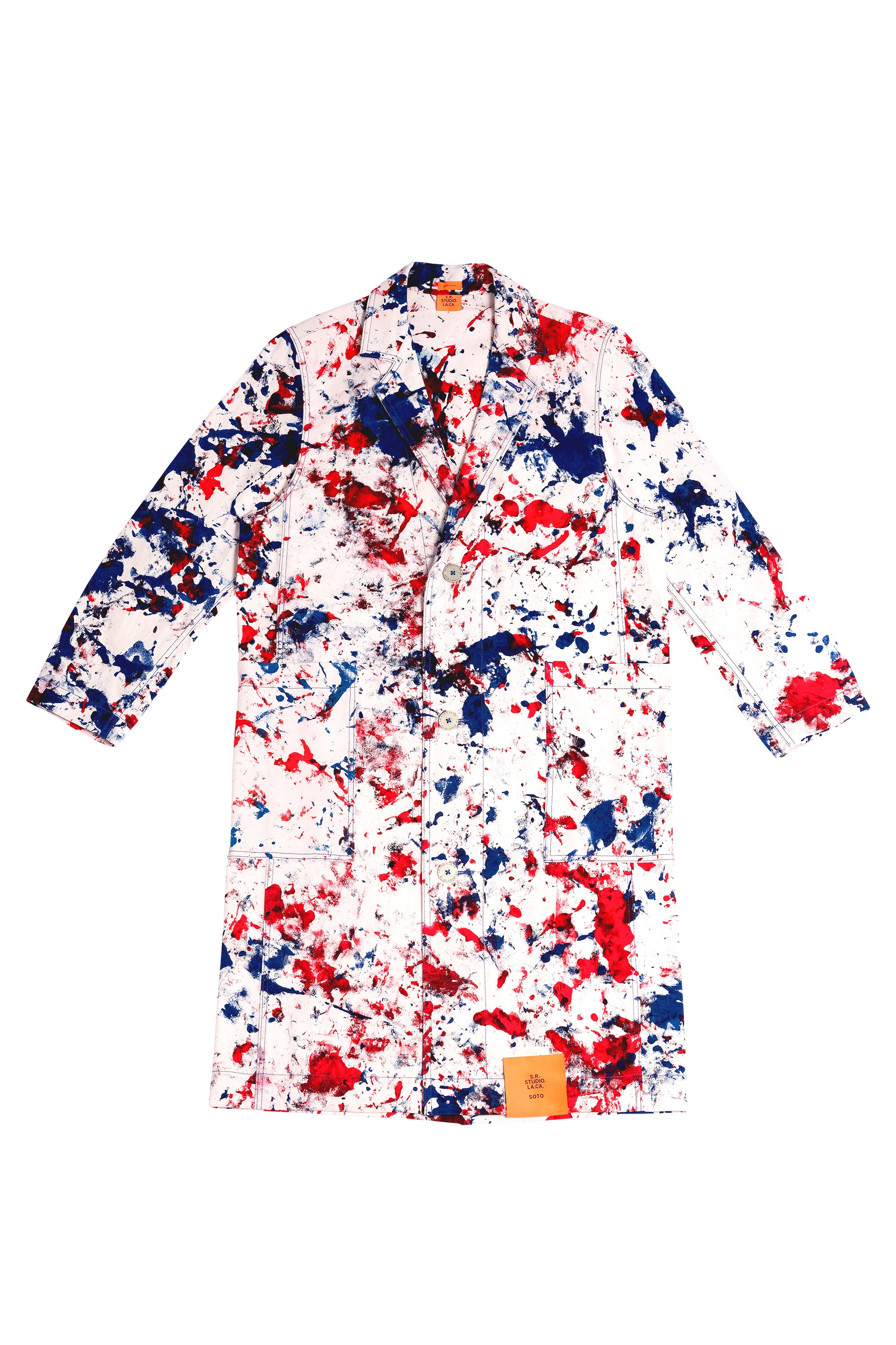 MEN'S HAND-DYED W.R.B. SOTO LONG TRENCH COAT