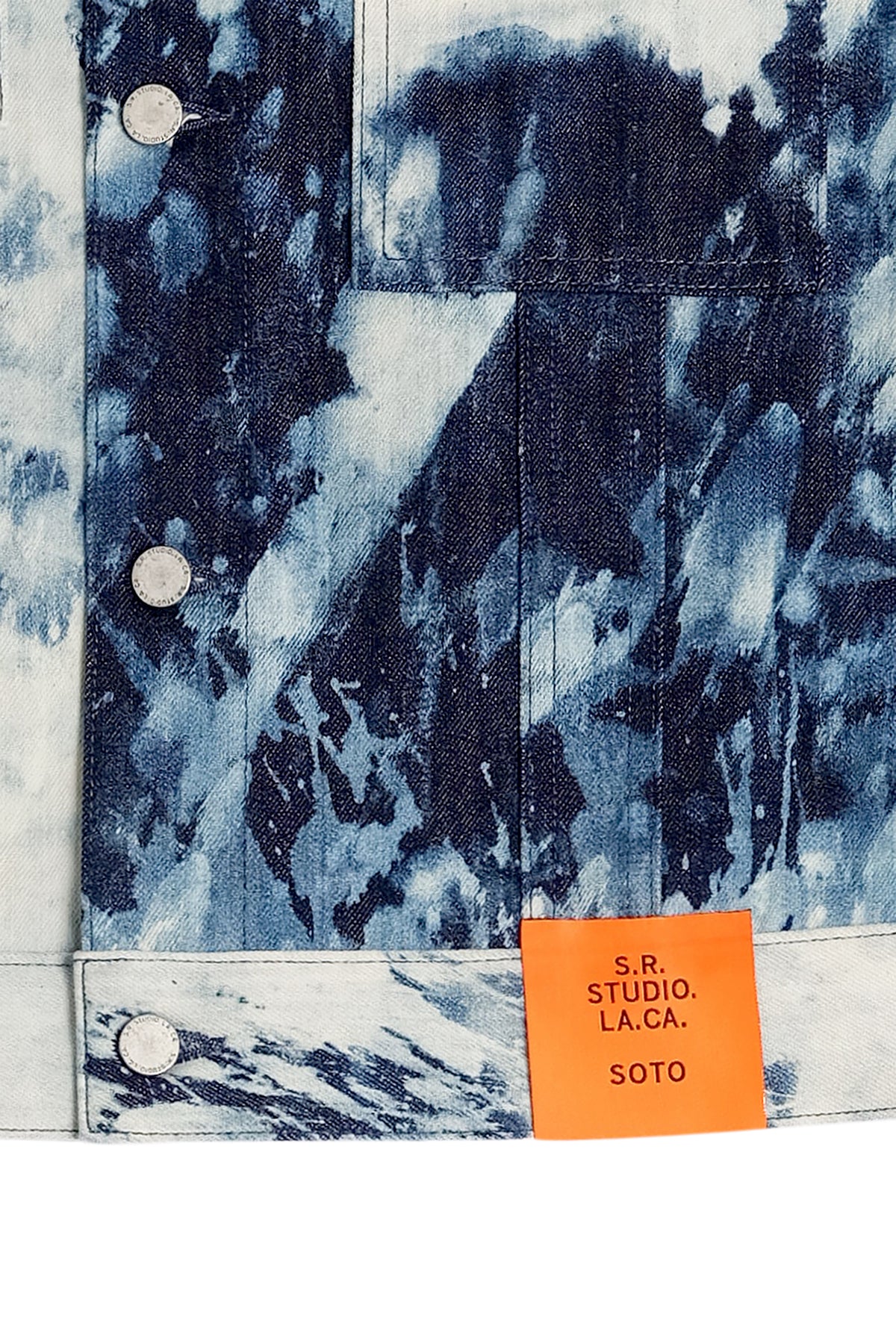 MEN'S HAND-BLEACHED INDIGO SOTO STRAIGHT CUT JEAN JACKET