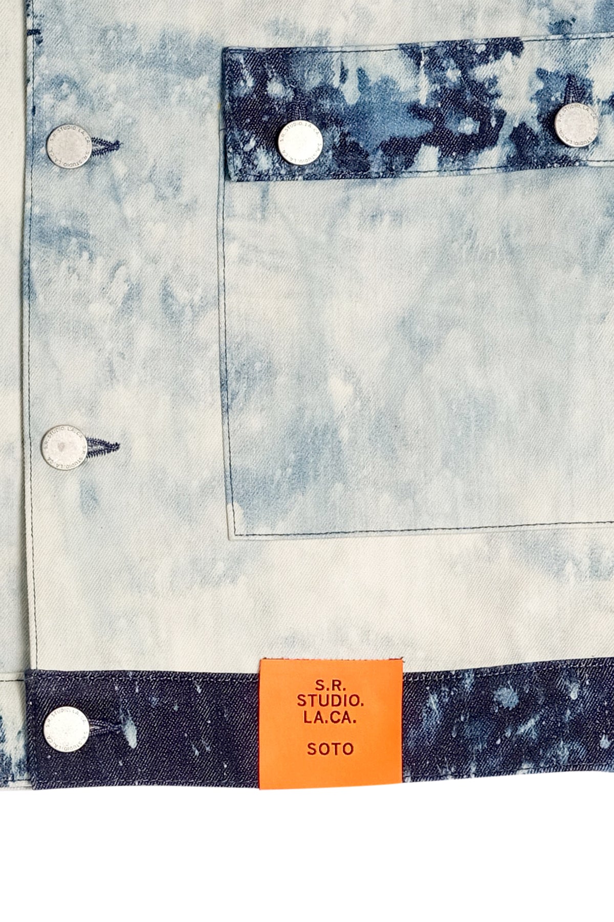 MEN'S HAND-BLEACHED INDIGO SOTO BARN COAT