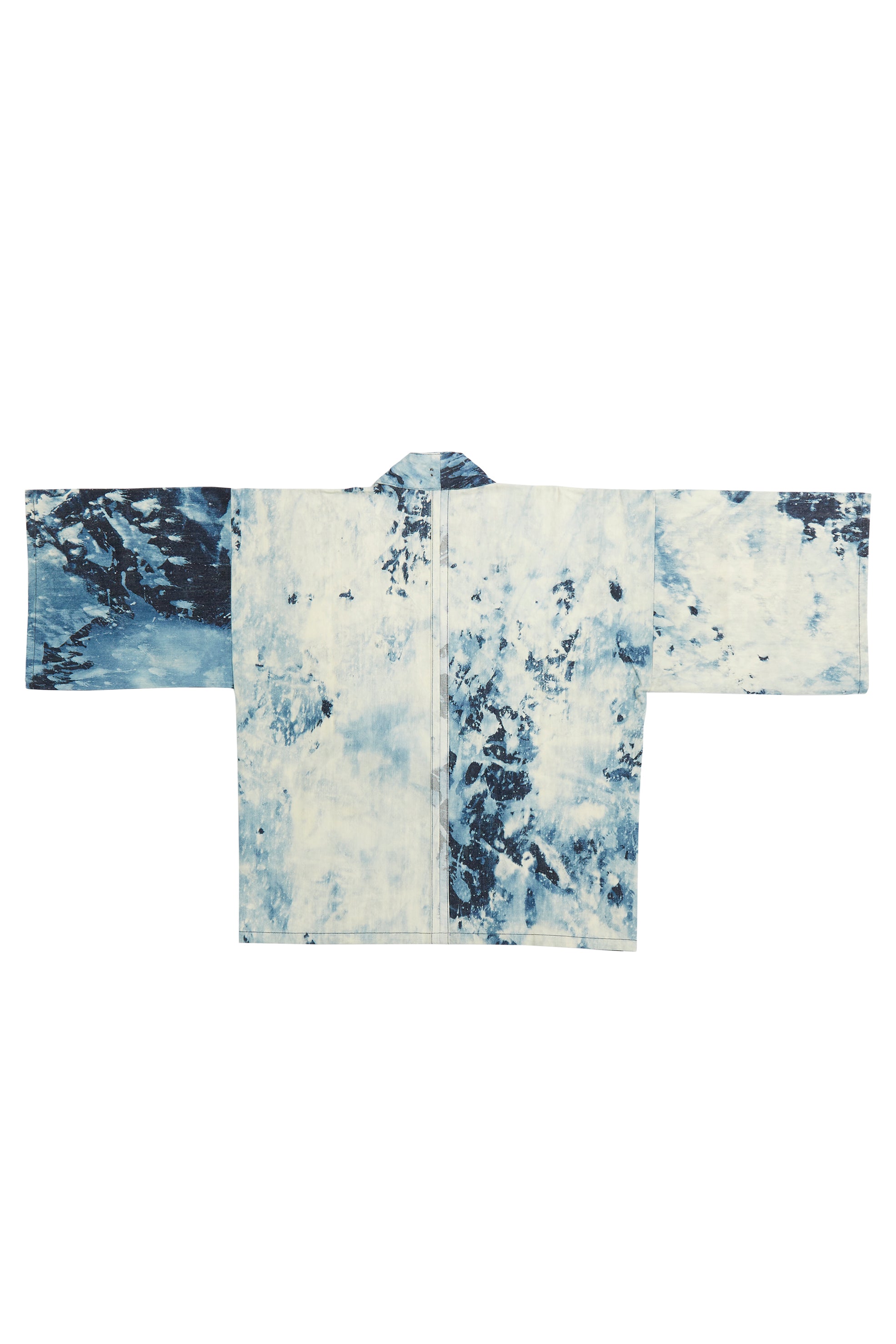 HAND-BLEACHED INDIGO SOTO SHORT ROBE