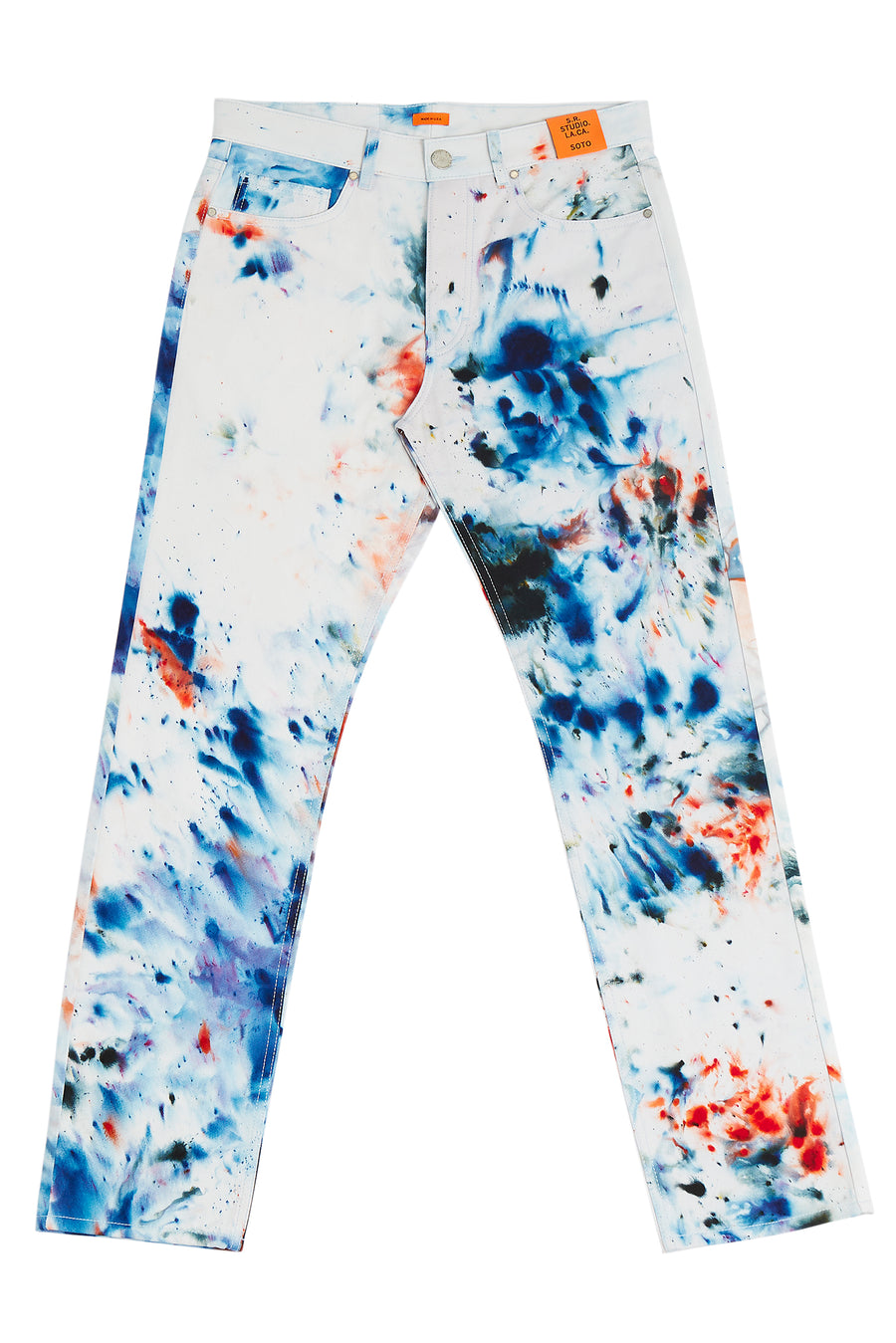 HAND-DYED T.R.B. SOTO C-JEAN S.R. STUDIO. LA. CA. BY STERLING RUBY