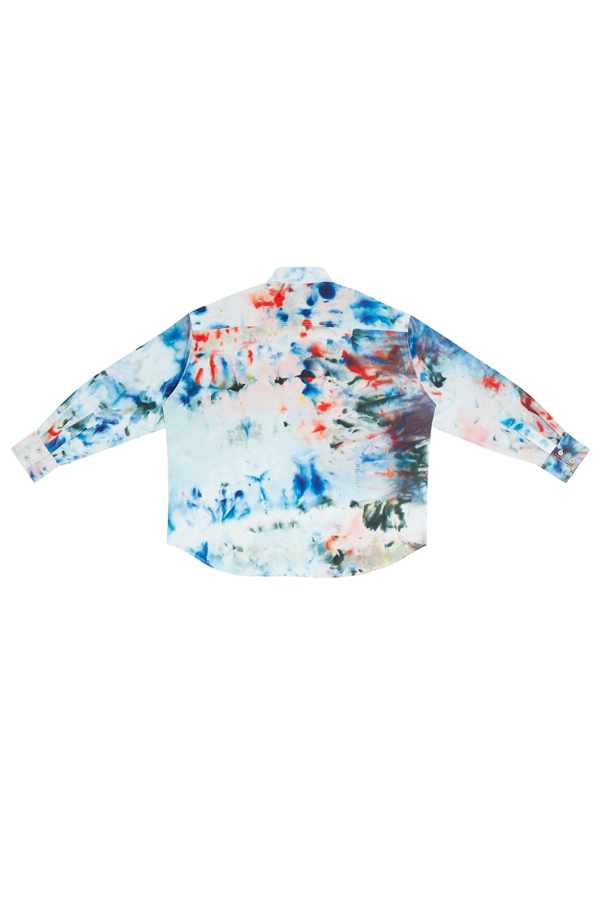 HAND-DYED T.R.B. SOTO OVERSIZED LONG SLEEVE BUTTON DOWN SHIRT S.R. STUDIO. LA. CA. BY STERLING RUBY