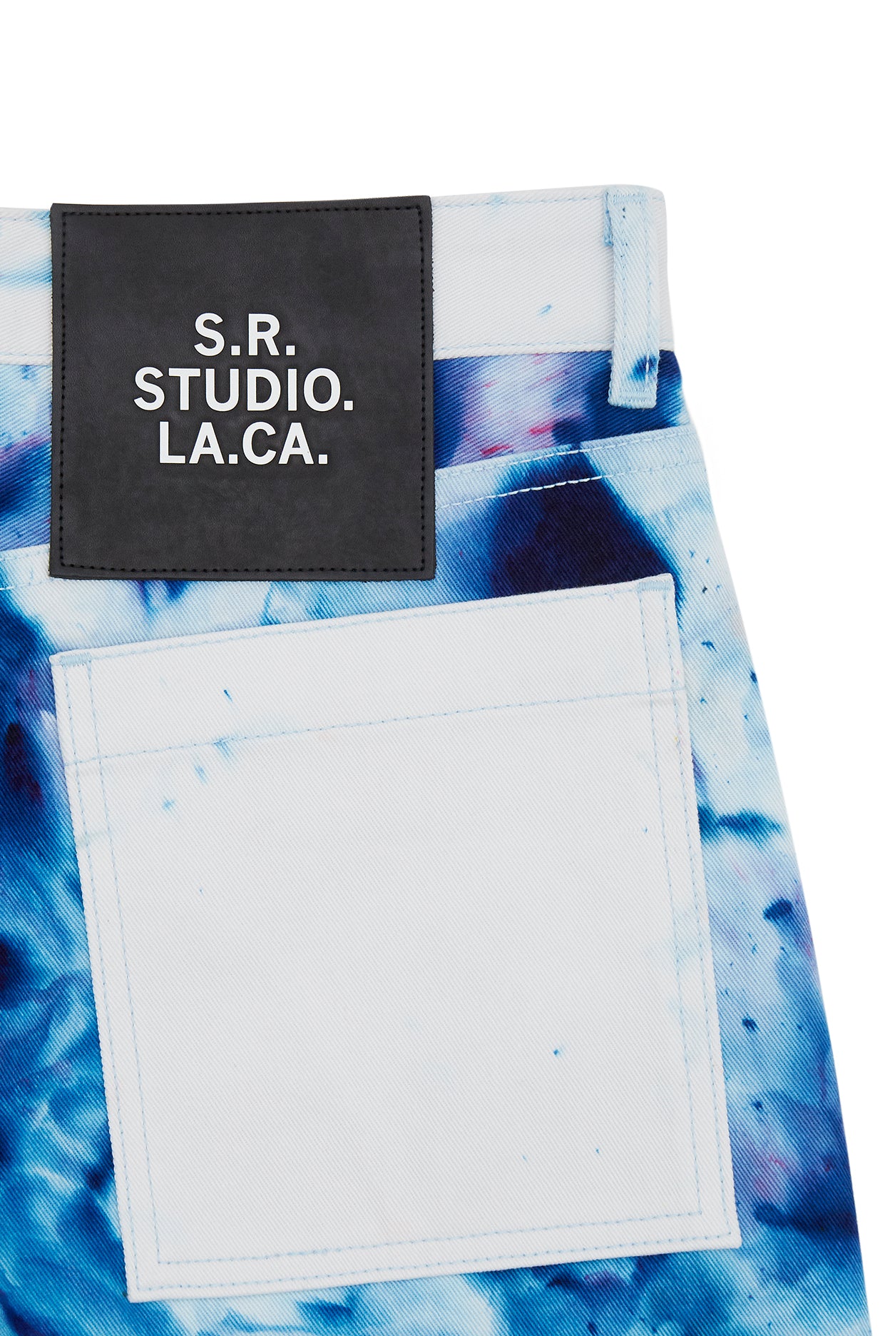 HAND-DYED T.R.B. SOTO C-JEAN S.R. STUDIO. LA. CA. BY STERLING RUBY