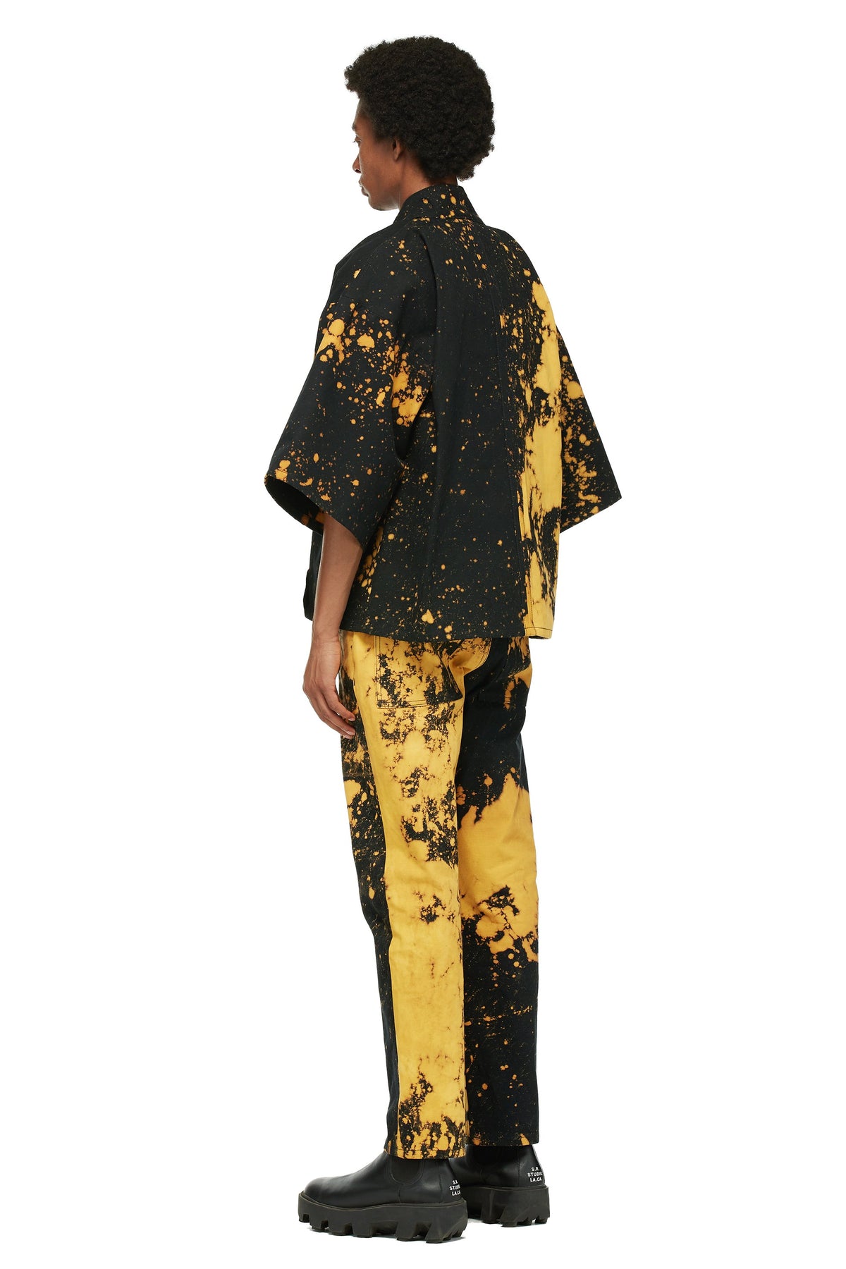 HAND-BLEACHED SEPIA SOTO SHORT ROBE