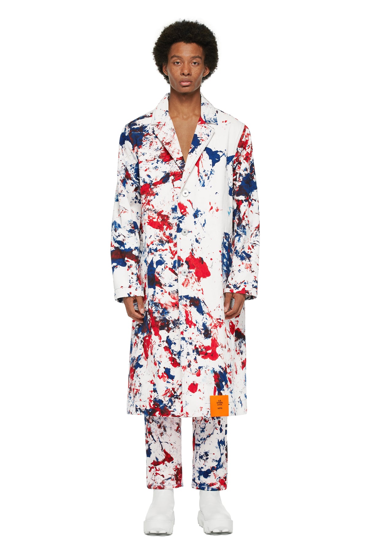 HAND-DYED W.R.B. SOTO LONG TRENCH COAT