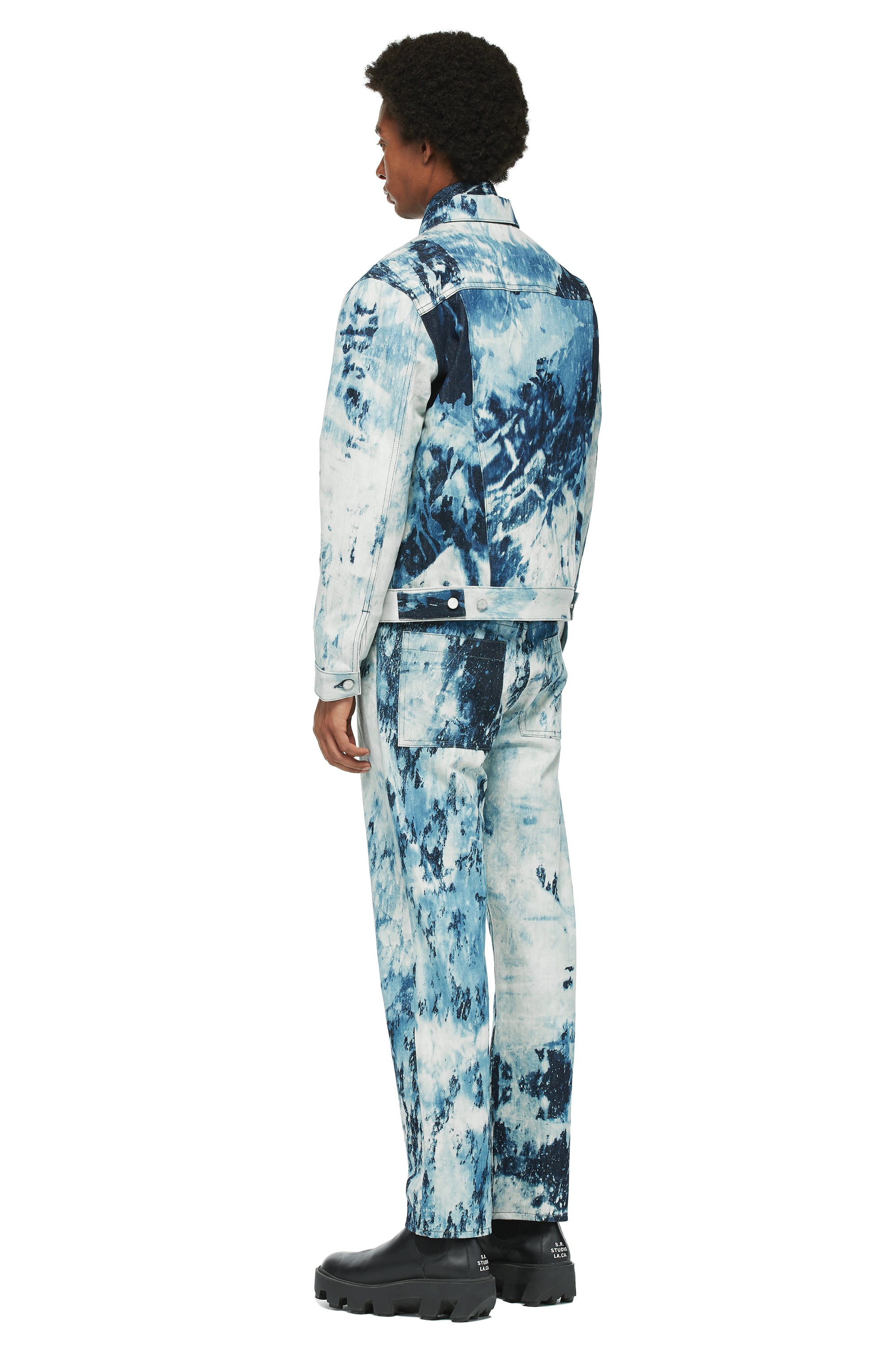 MEN'S HAND-BLEACHED INDIGO SOTO STRAIGHT CUT JEAN JACKET