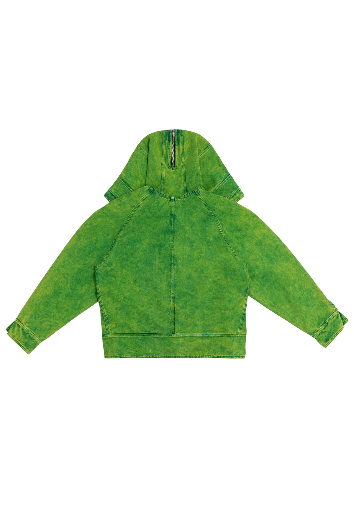 DENIM BOMBER JACKET WITH LIME IO WASH S.R. STUDIO. LA. CA. by Sterling Ruby