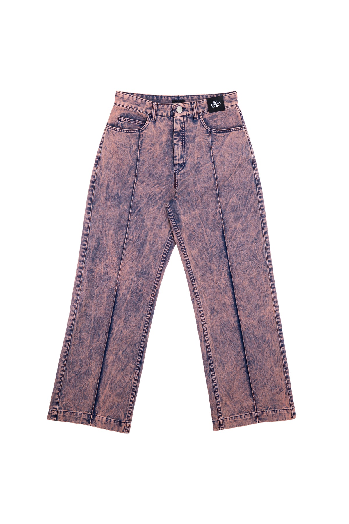 MEN'S STRAIGHT LEG PINTUCK JEAN WITH IO WASH