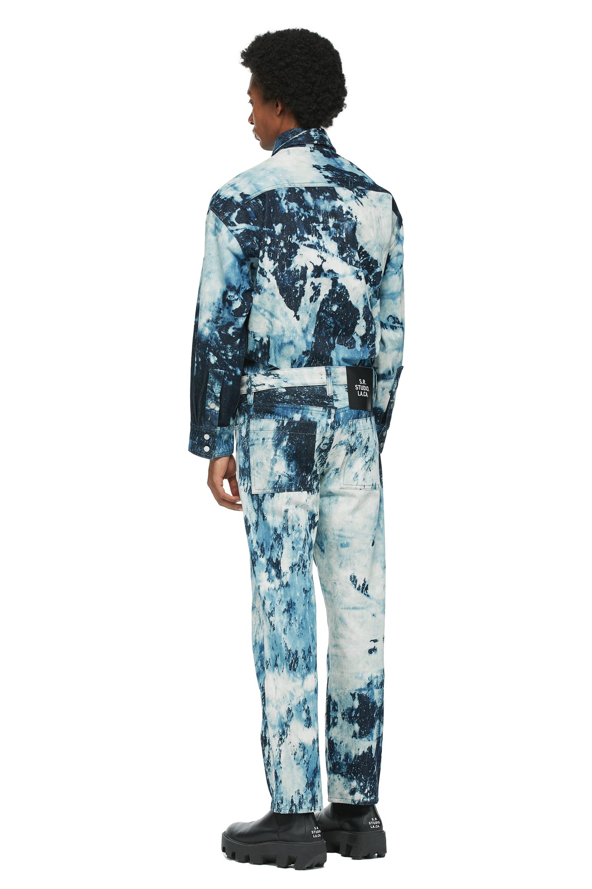 HAND-BLEACHED INDIGO SOTO C-JEAN