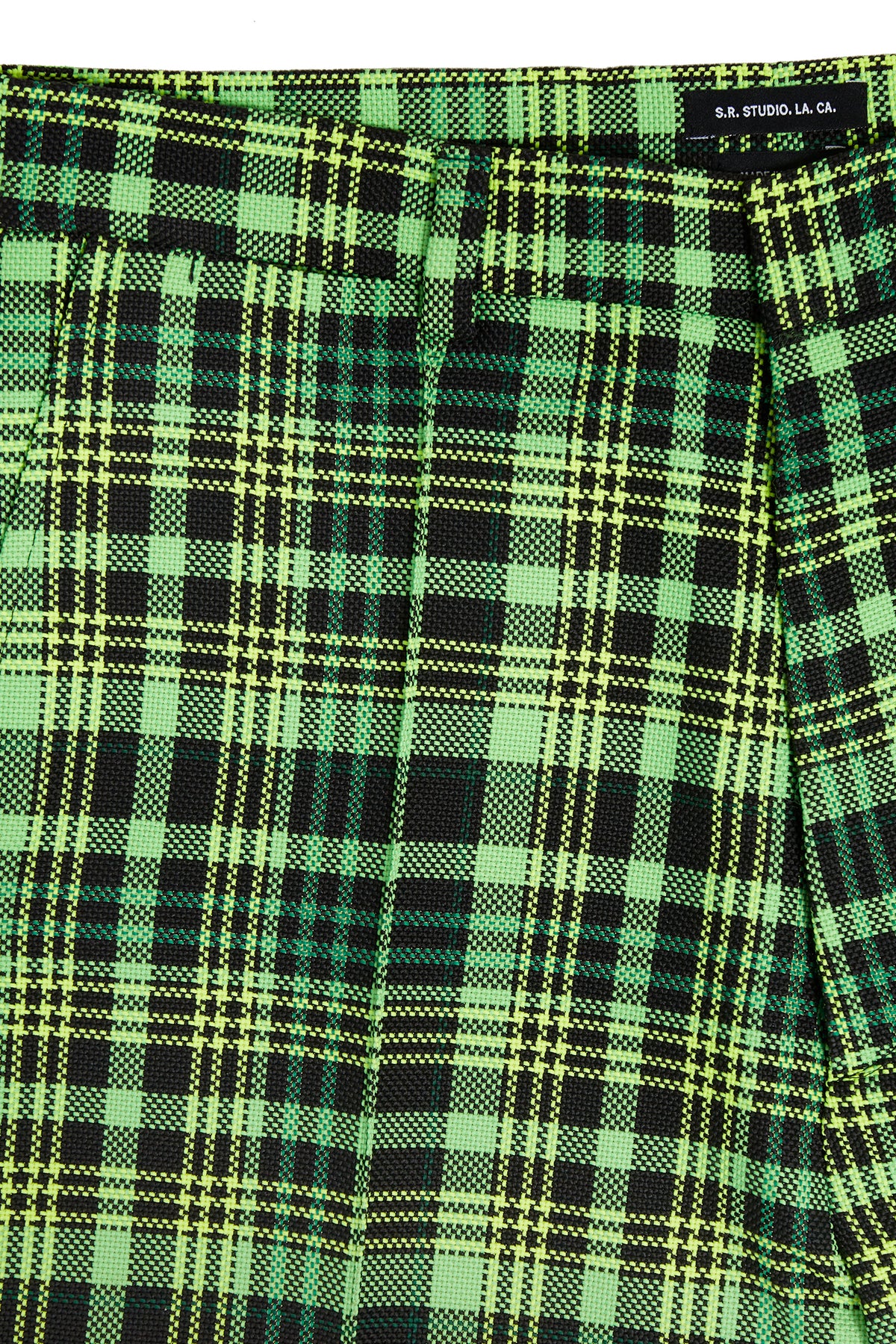 MEN'S OPEN-WEAVE CHECK SUIT PANT