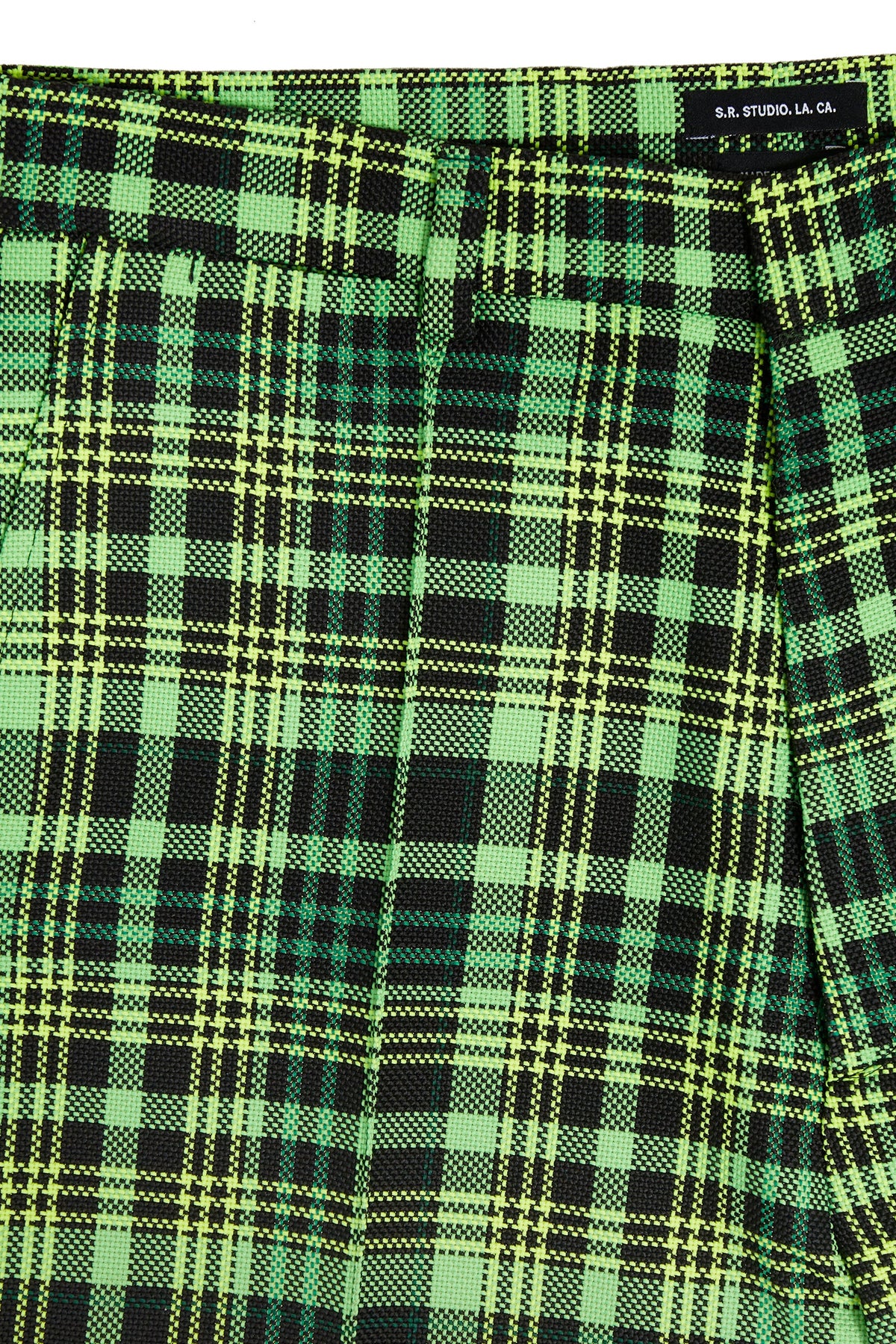 WOMEN'S OPEN-WEAVE CHECK SUIT PANT