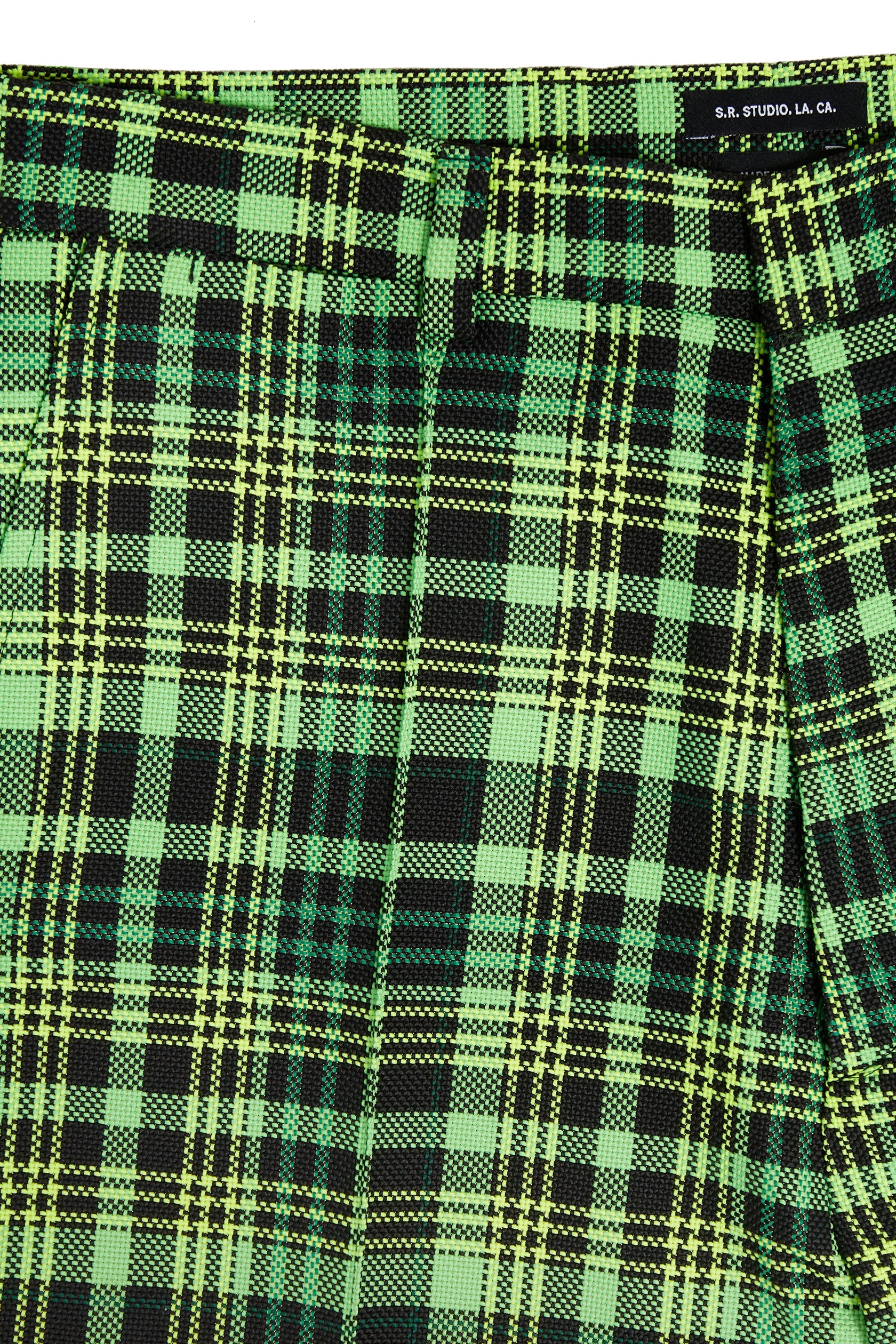 WOMEN'S OPEN-WEAVE CHECK SUIT PANT