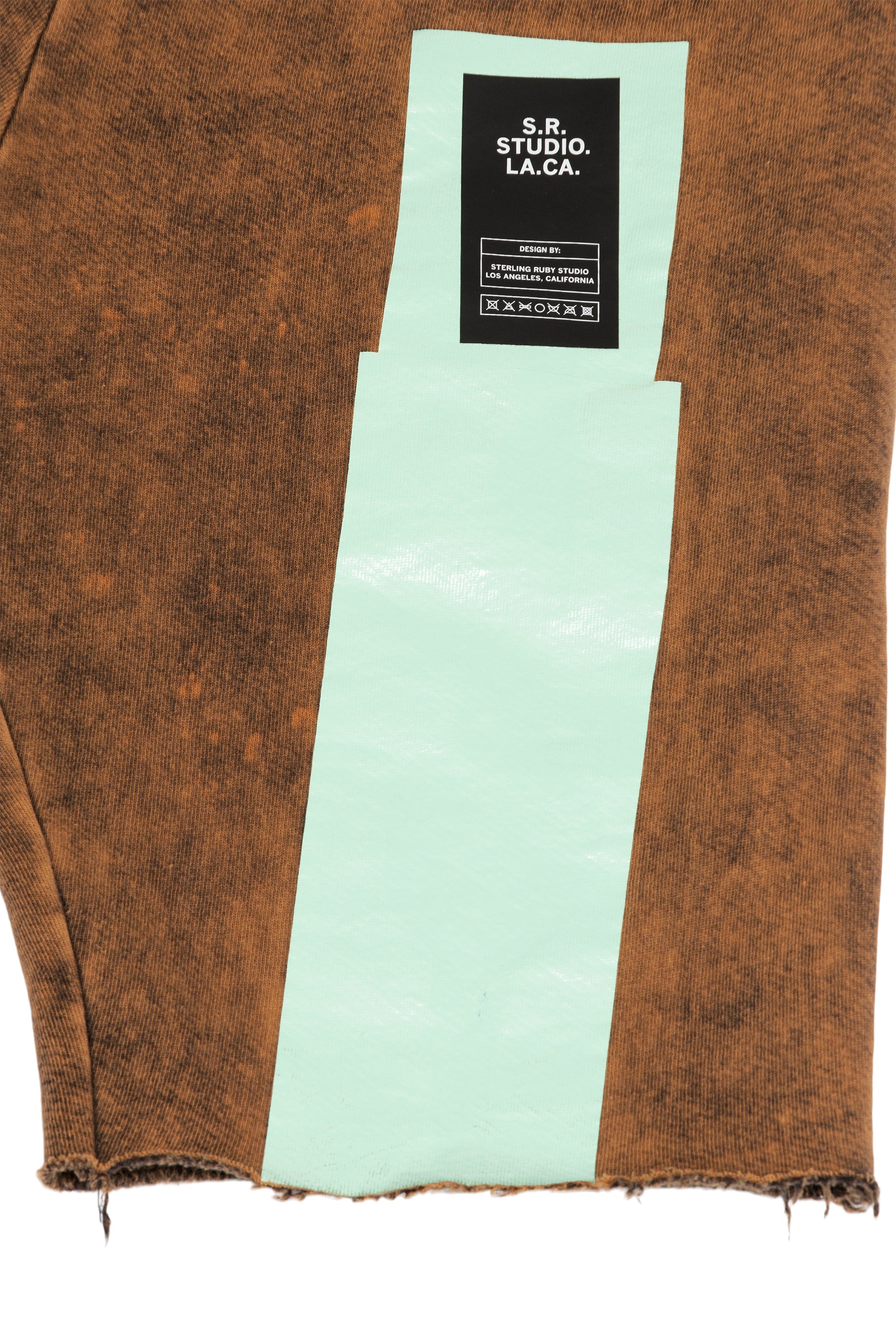 AP ELASTIC WAIST SHORT WITH MINT SHAPES AND IO WASH