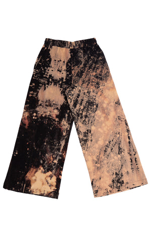 HAND-BLEACHED SEPIA SOTO WIDE LEG JOGGING PANT S.R. STUDIO. LA. CA. BY STERLING RUBY