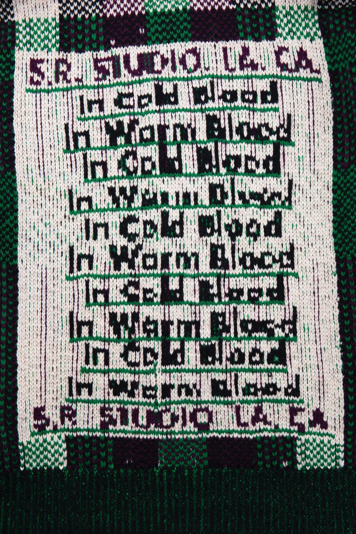 S.R. STUDIO. LA. CA. BY STERLING RUBY FLOAT JACQUARD CREWNECK SWEATER INSECT INDEX