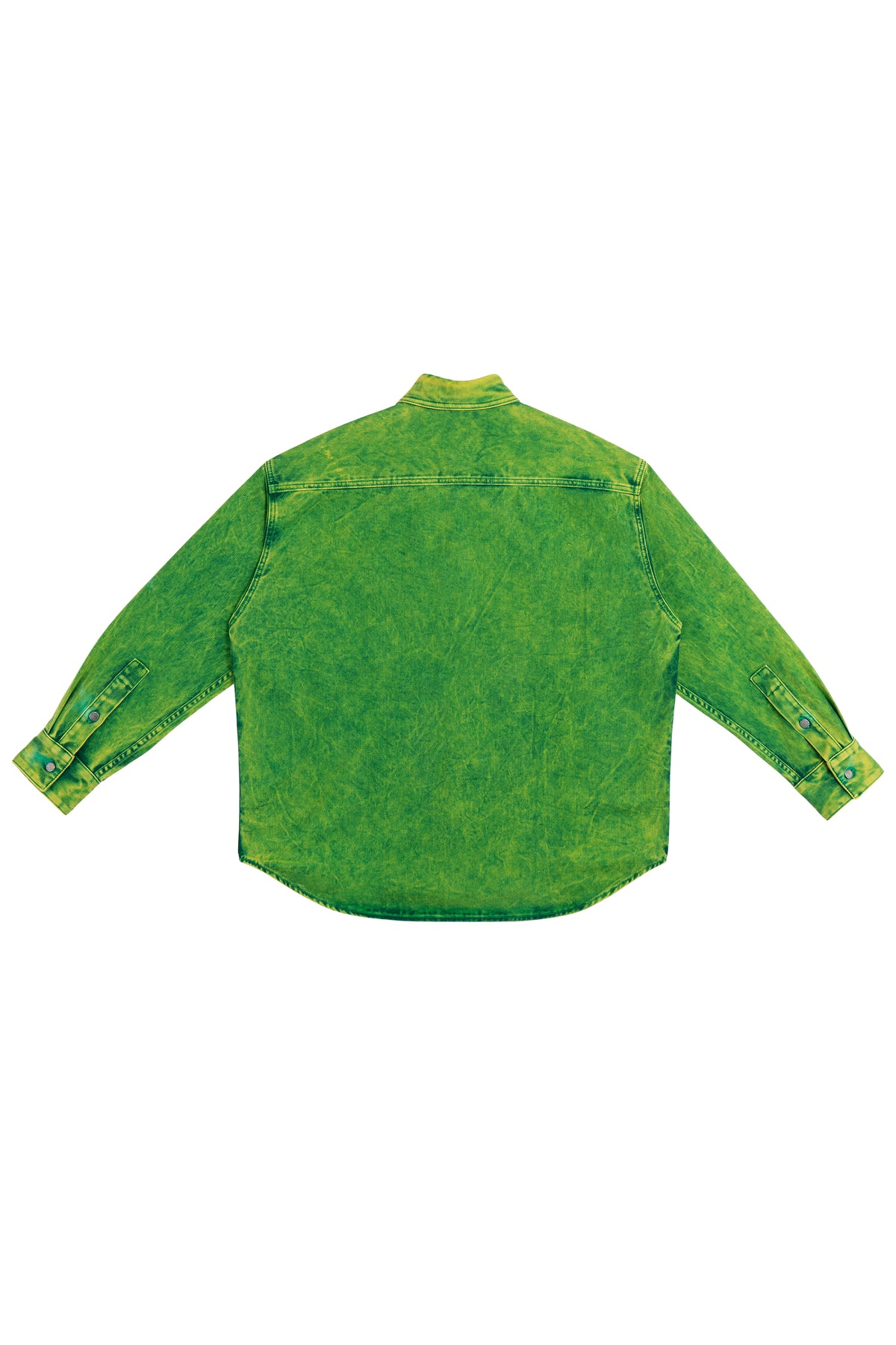 MEN'S OVERSIZED SHIRT WITH LIME IO WASH  S.R. STUDIO. LA. CA. by Sterling Ruby