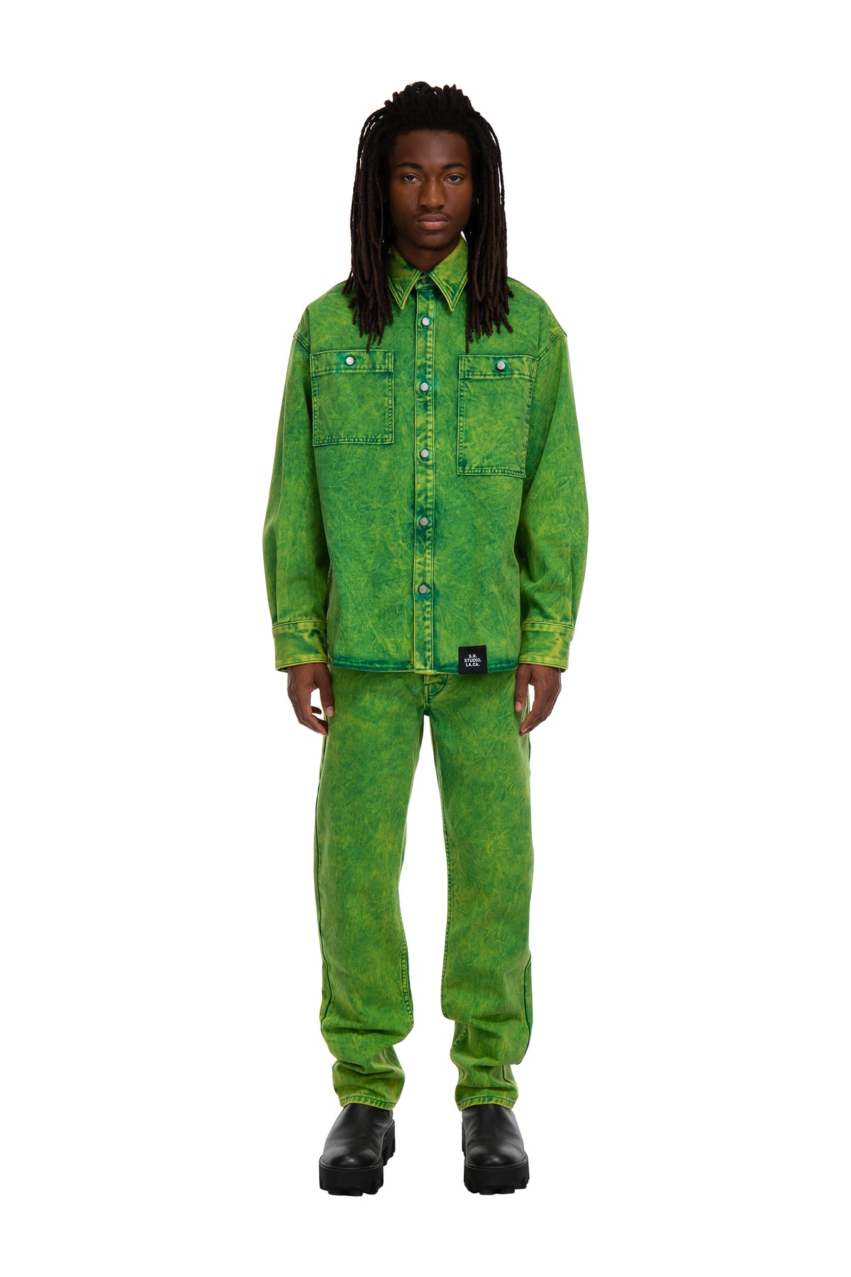 MEN'S OVERSIZED SHIRT WITH IO WASH