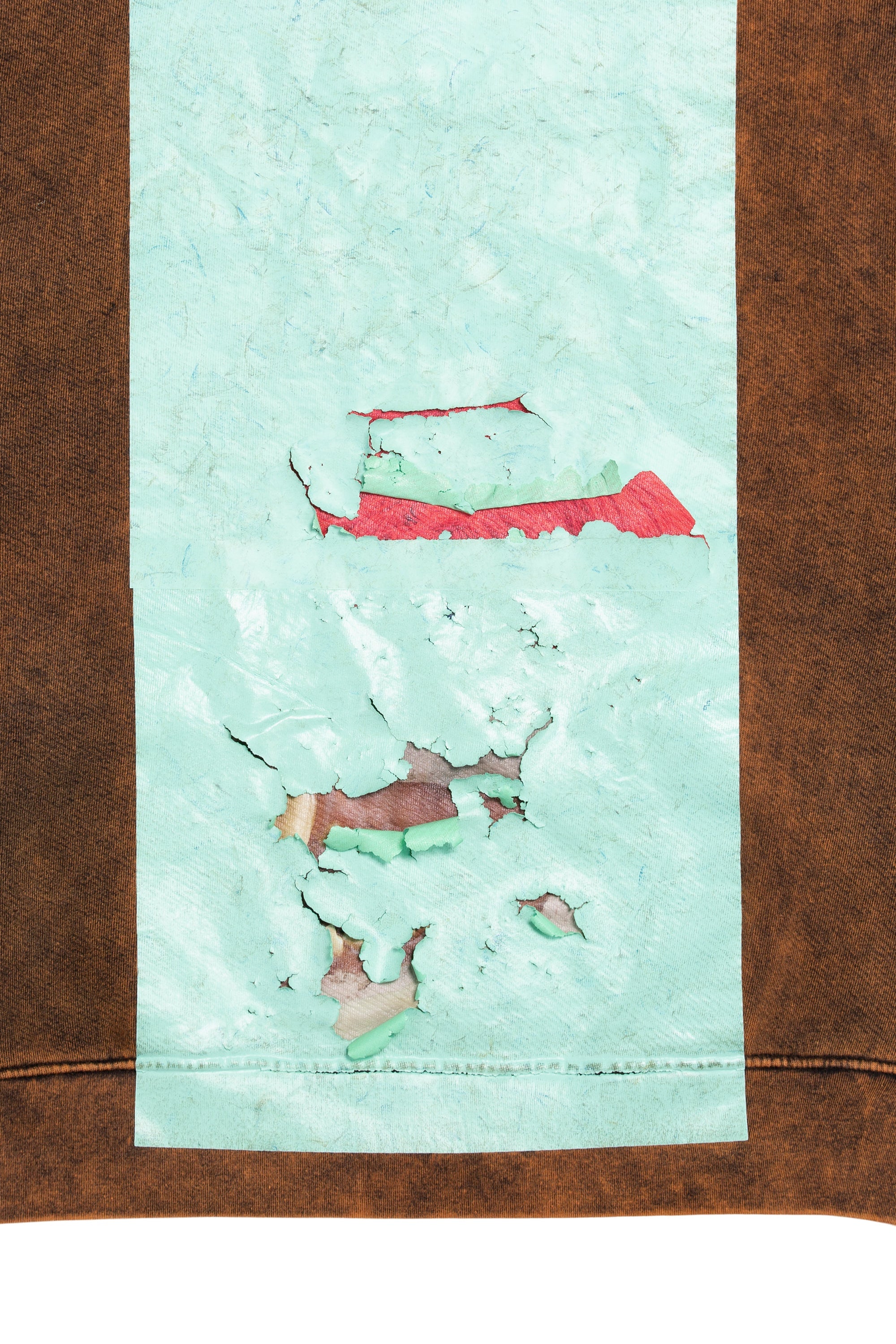 AP CREWNECK SWEATSHIRT WITH MINT SHAPES AND IO WASH