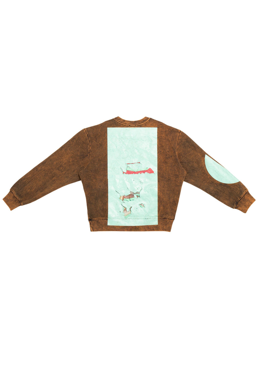 AP CREWNECK SWEATSHIRT WITH MINT SHAPES AND IO WASH