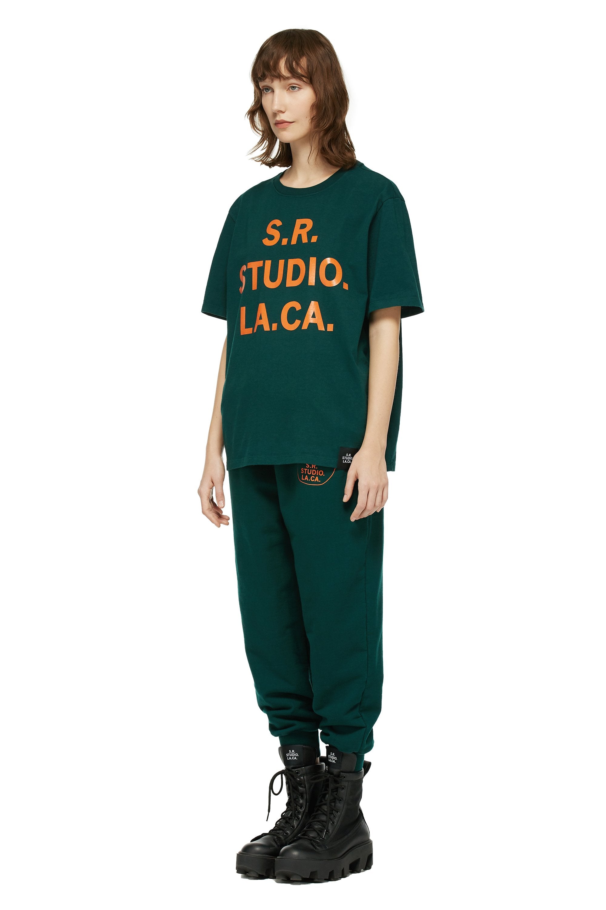 BASIC T-SHIRT WITH S.R.S. LOGO AND VAMPIRE SUNRISE