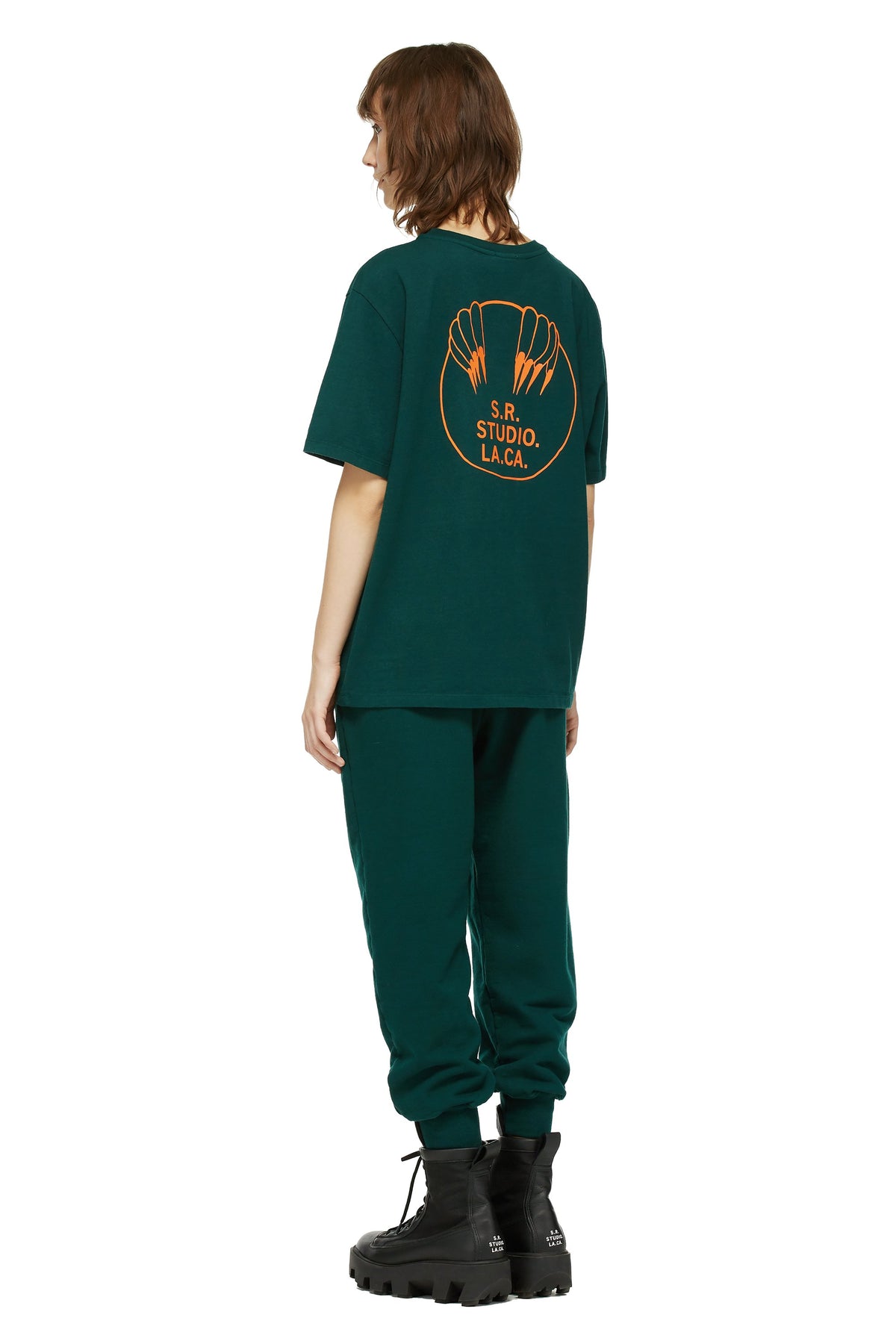 BASIC T-SHIRT WITH S.R.S. LOGO AND VAMPIRE SUNRISE