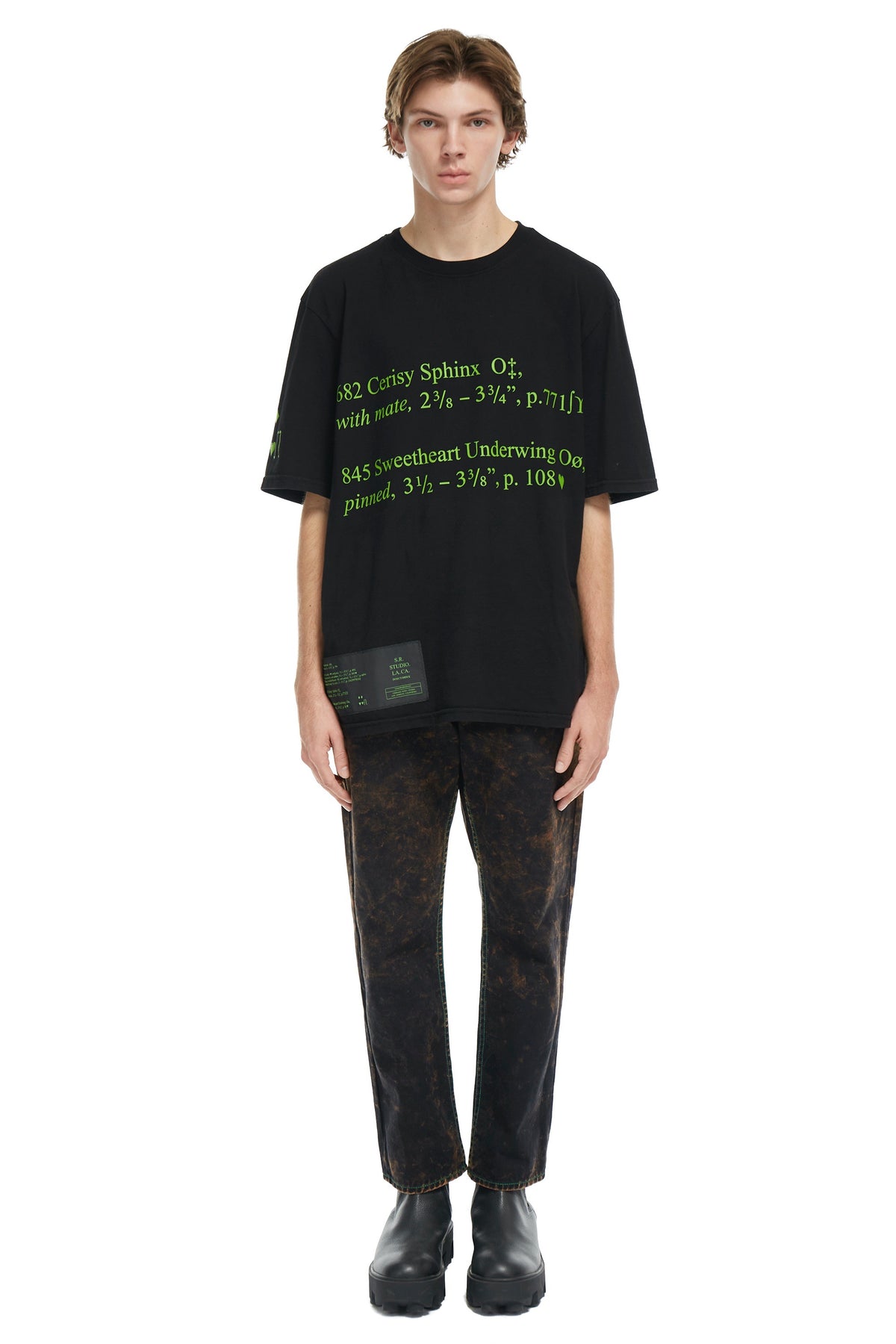 S.R. STUDIO. LA. CA. BY STERLING RUBY OVERSIZED T-SHIRT INSECT INDEX