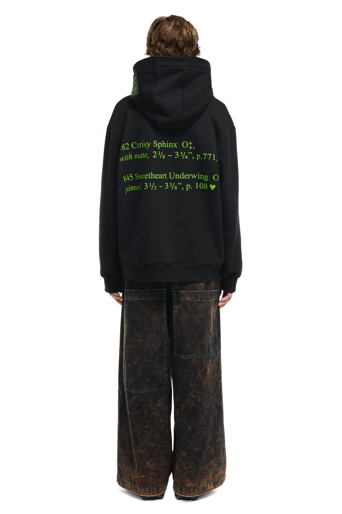 S.R. STUDIO. LA. CA. BY STERLING RUBY OVERSIZED HOODIE INSECT INDEX