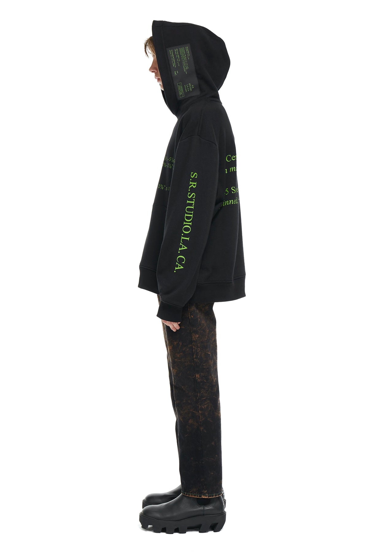 S.R. STUDIO. LA. CA. BY STERLING RUBY OVERSIZED HOODIE INSECT INDEX