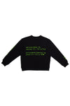 S.R. STUDIO. LA. CA. BY STERLING RUBY OVERSIZED CREWNECK SWEATSHIRT INSECT INDEX