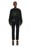S.R. STUDIO. LA. CA. BY STERLING RUBY OVERSIZED CREWNECK SWEATSHIRT INSECT INDEX